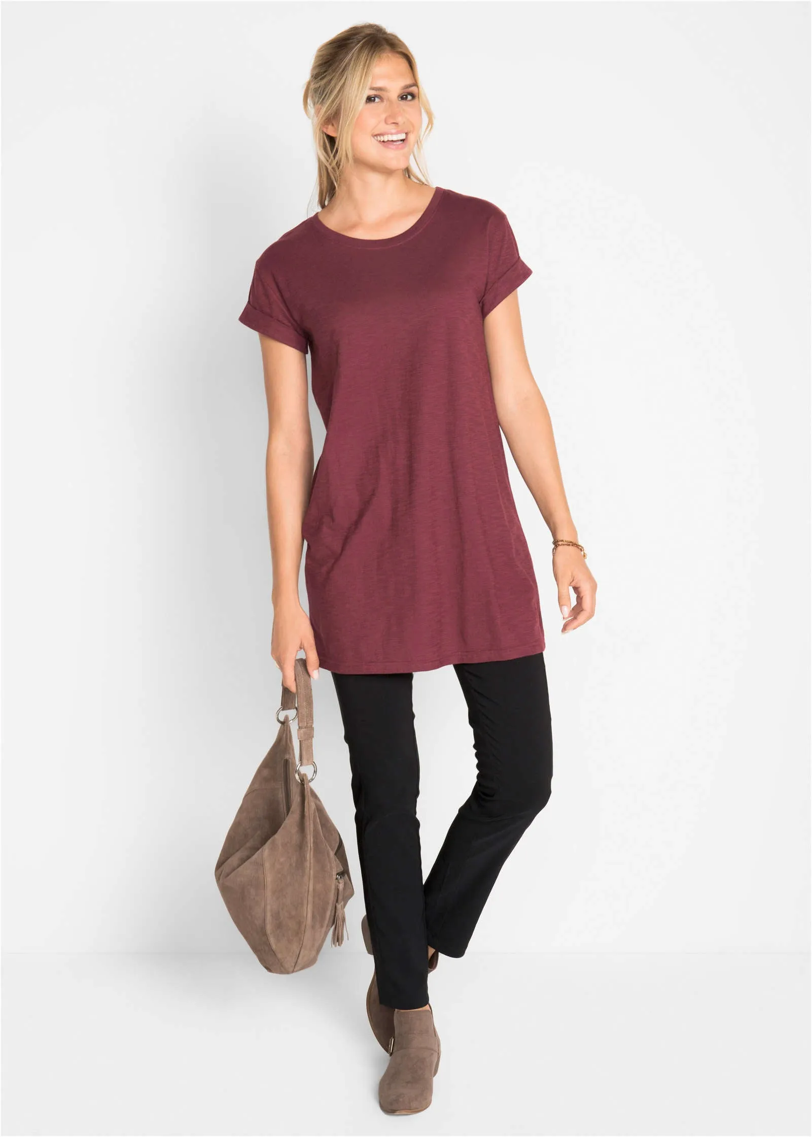 Boxy Short Sleeve Top - Red sold by VENUS product image thumbnail 2