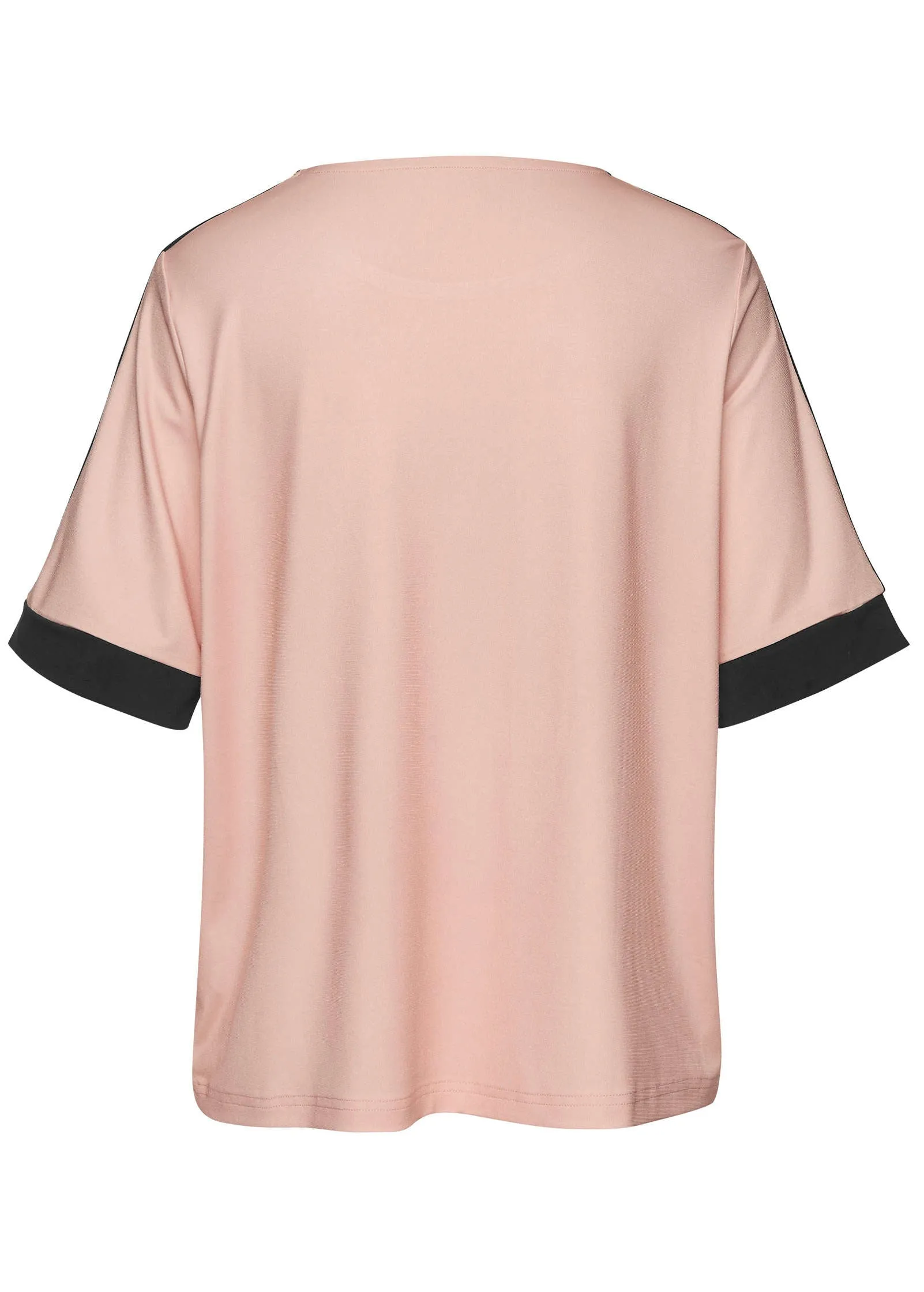 Contrast Short Sleeve Top - Mauve & Black sold by VENUS product image thumbnail 3