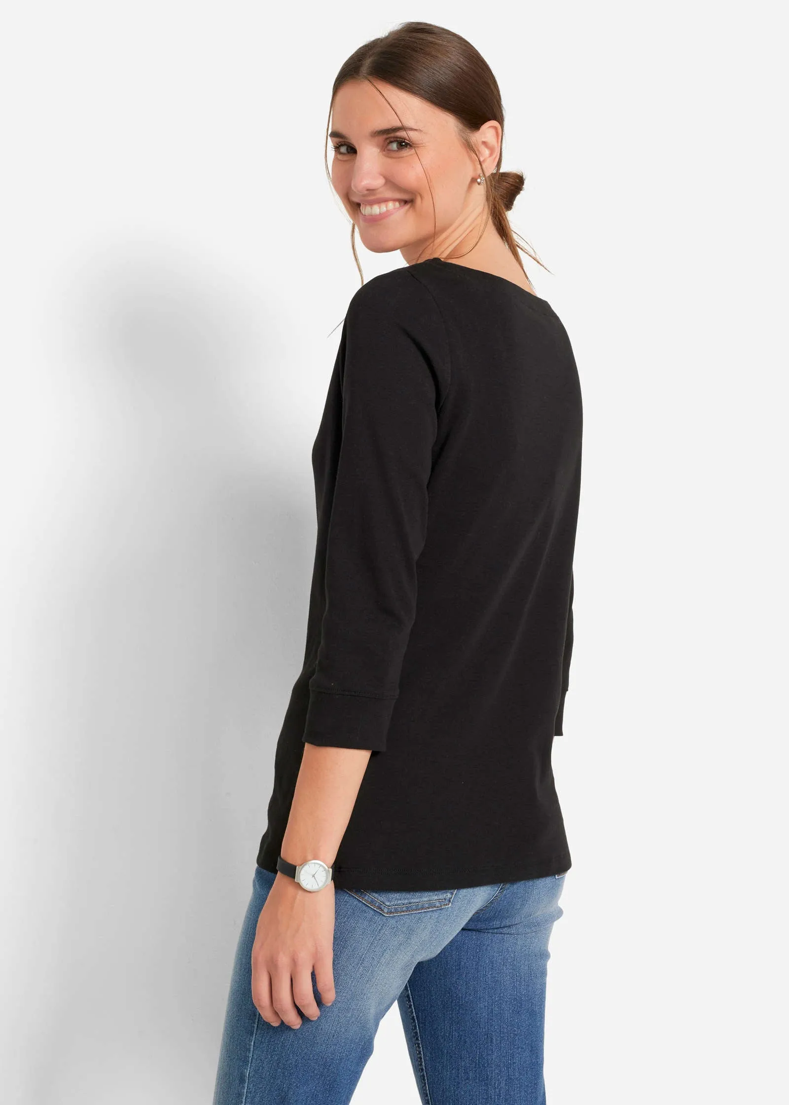 Boat Neck Top - Black sold by VENUS product image thumbnail 3
