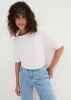 Boat Neck Short Sleeve Top - White sold by VENUS