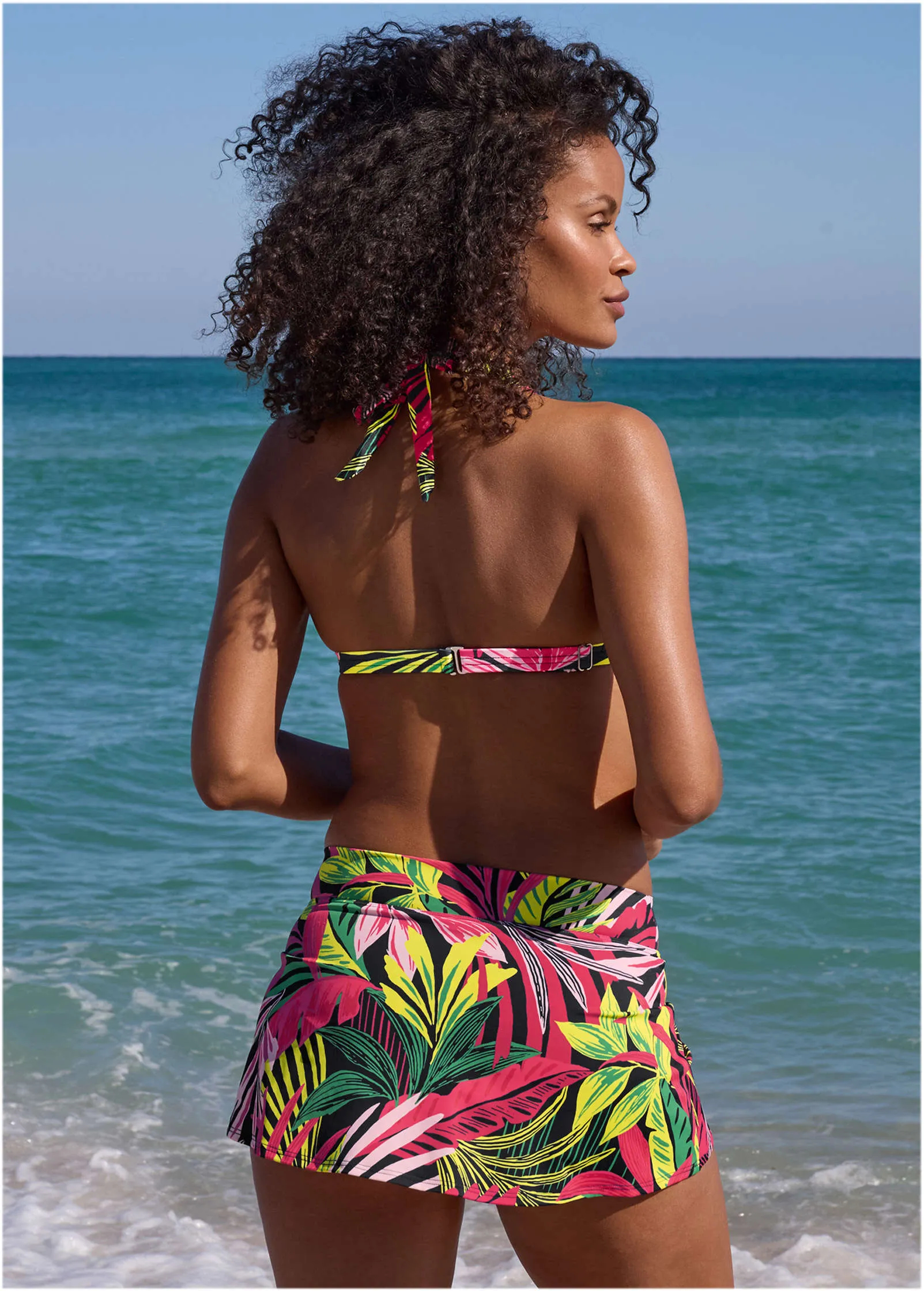 Aruba Swim Skirt - Polynesian Palm sold by VENUS product image thumbnail 2