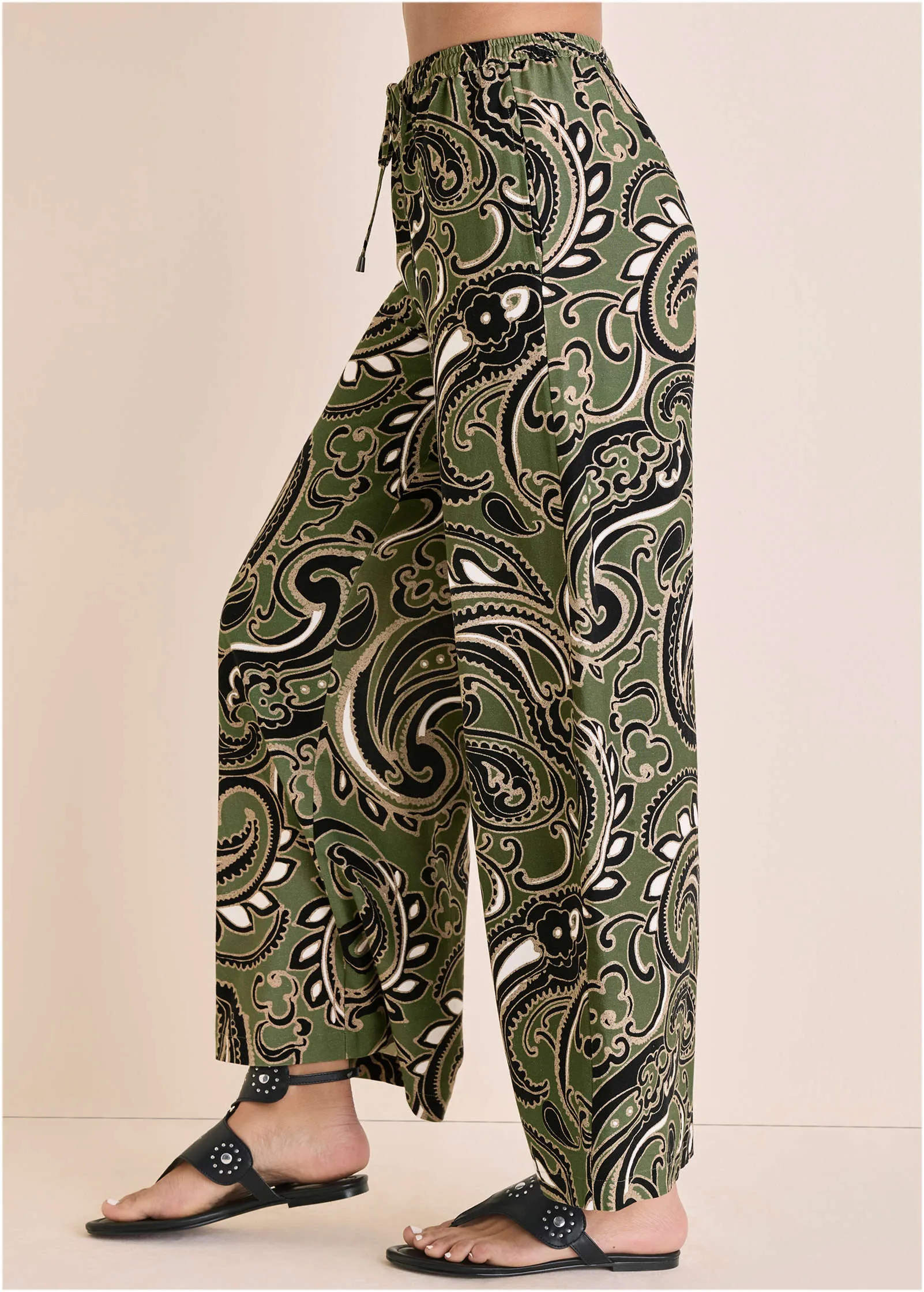Linen Wide Leg Pant - Large Splendid Paisley sold by VENUS product image thumbnail 3