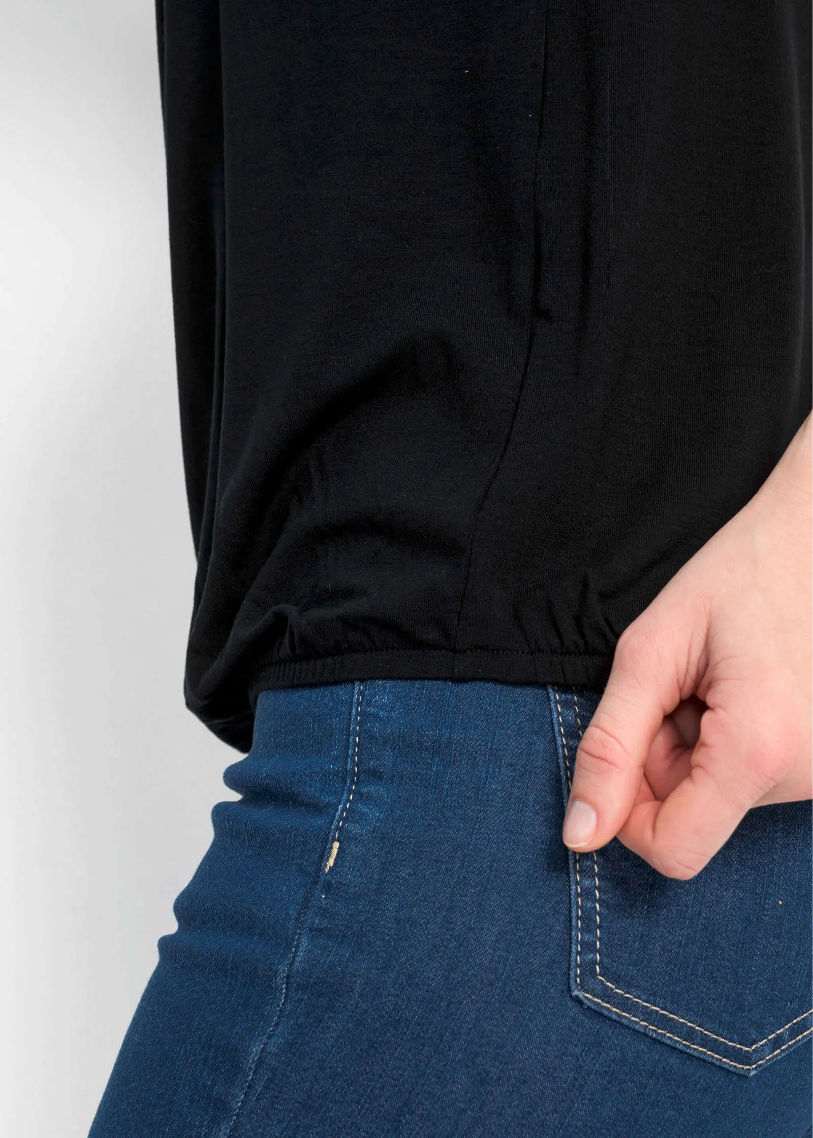 Lace Yoke Top - Black sold by VENUS product image thumbnail 4