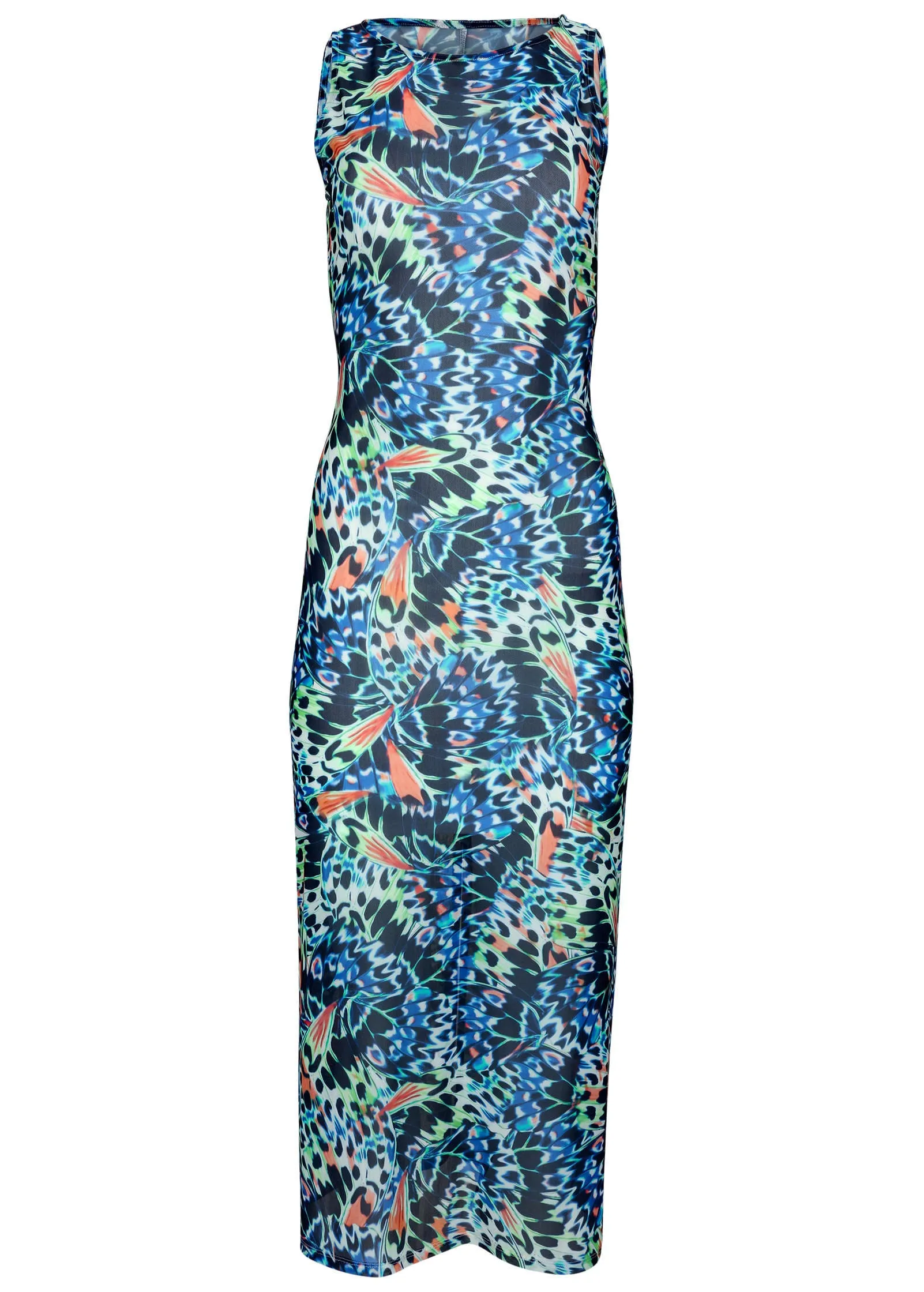 Sleeveless Mesh Maxi Dress - Parisian Monarch sold by VENUS product image thumbnail 2