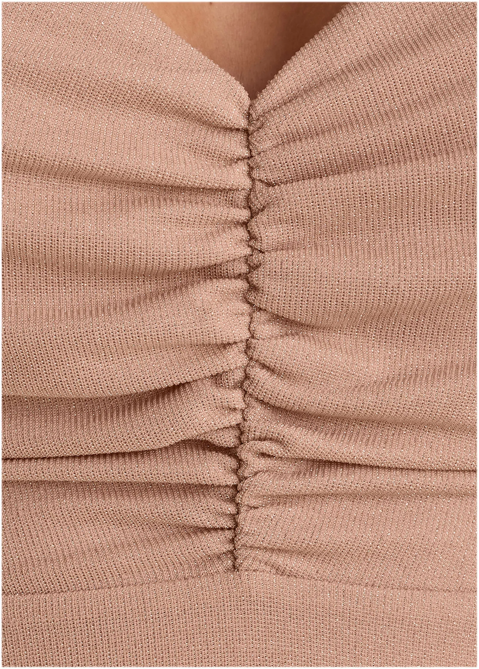 Glitter Cutout Mini Dress - Champagne Blush sold by VENUS product image thumbnail 3