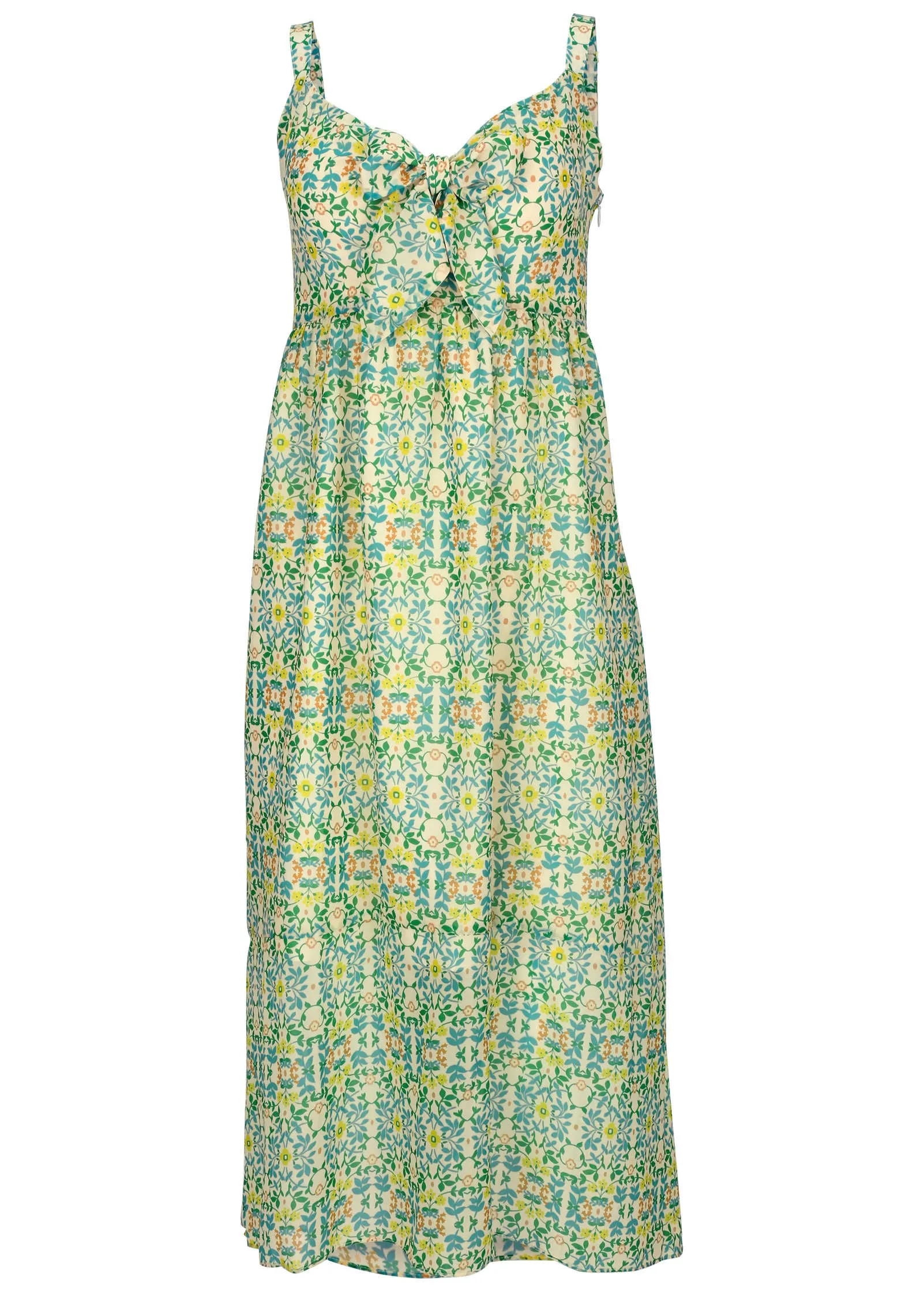 Bow Detail Maxi Dress - Balanced Floral Tile sold by VENUS product image thumbnail 2