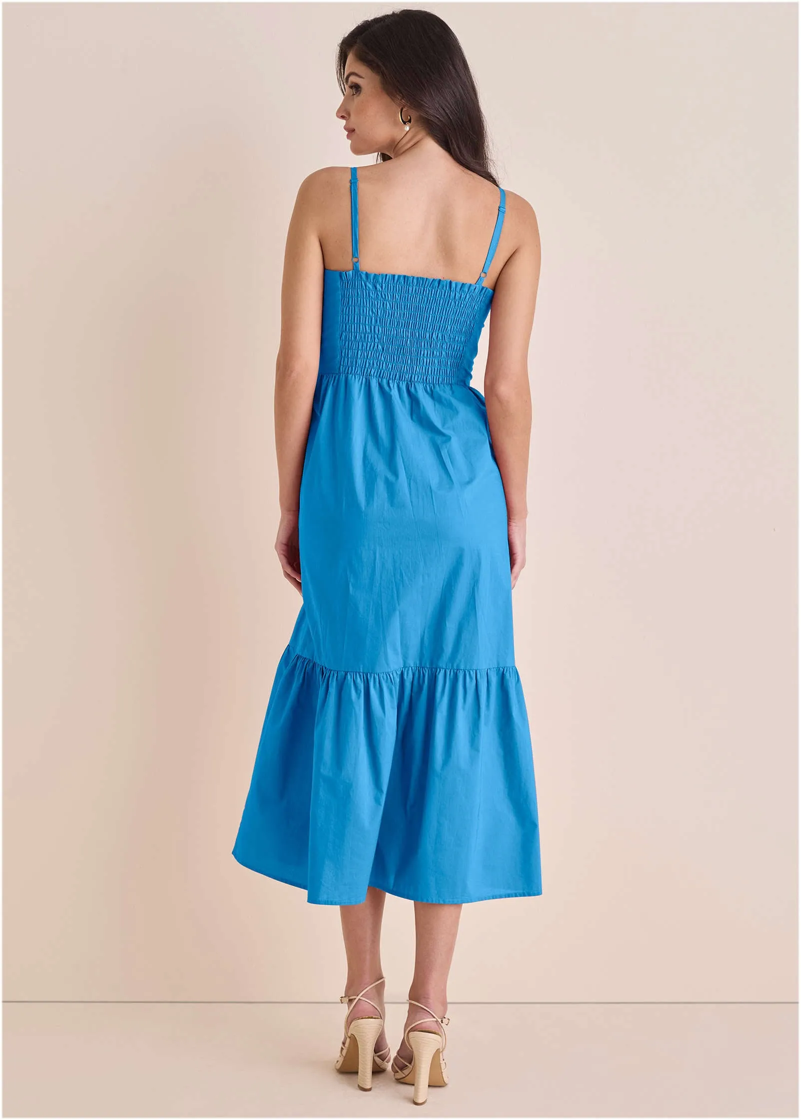 Button Front Maxi - Blue sold by VENUS product image thumbnail 2