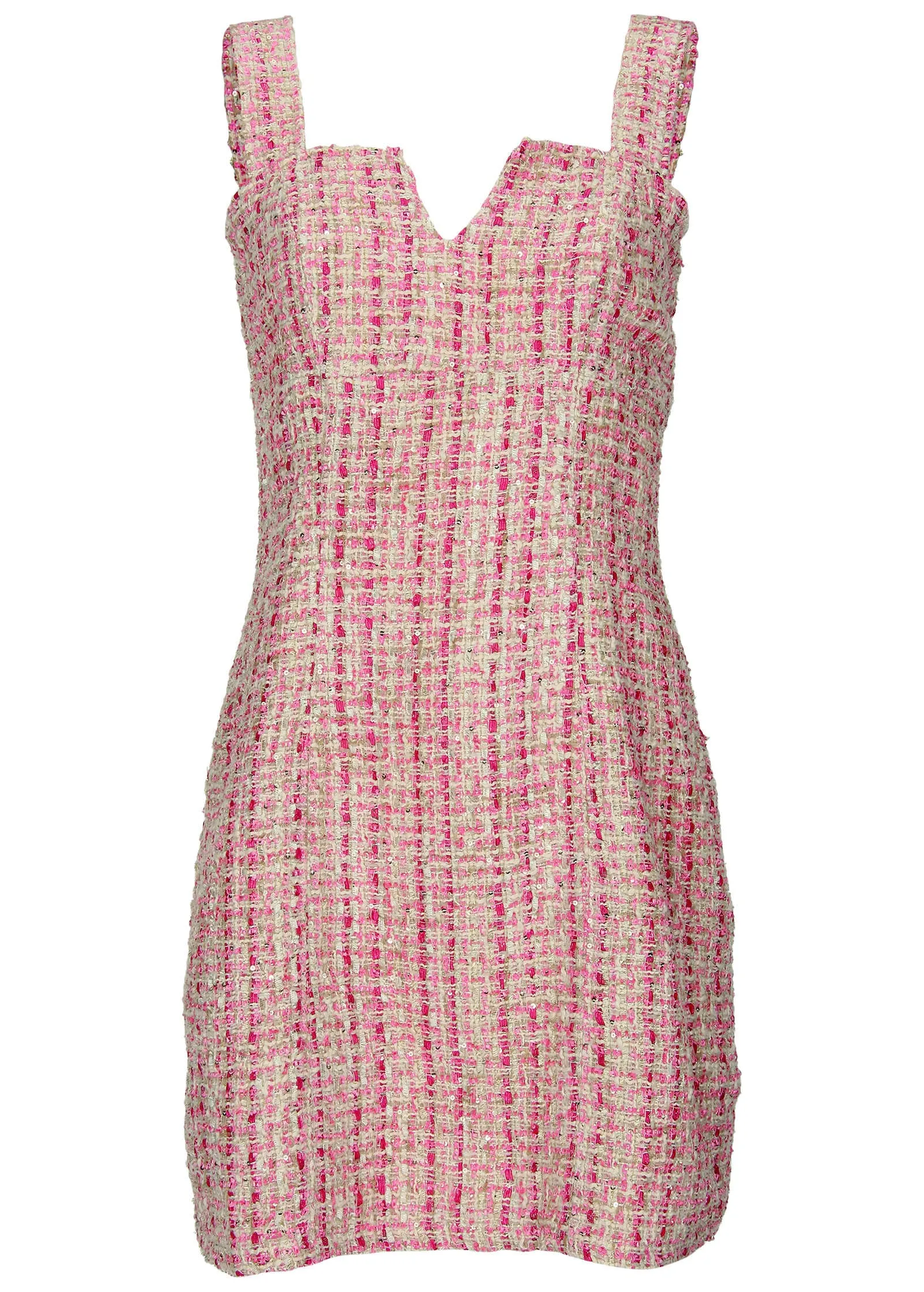 Sparkle Tweed Mini Dress - Pink Multi sold by VENUS product image thumbnail 5
