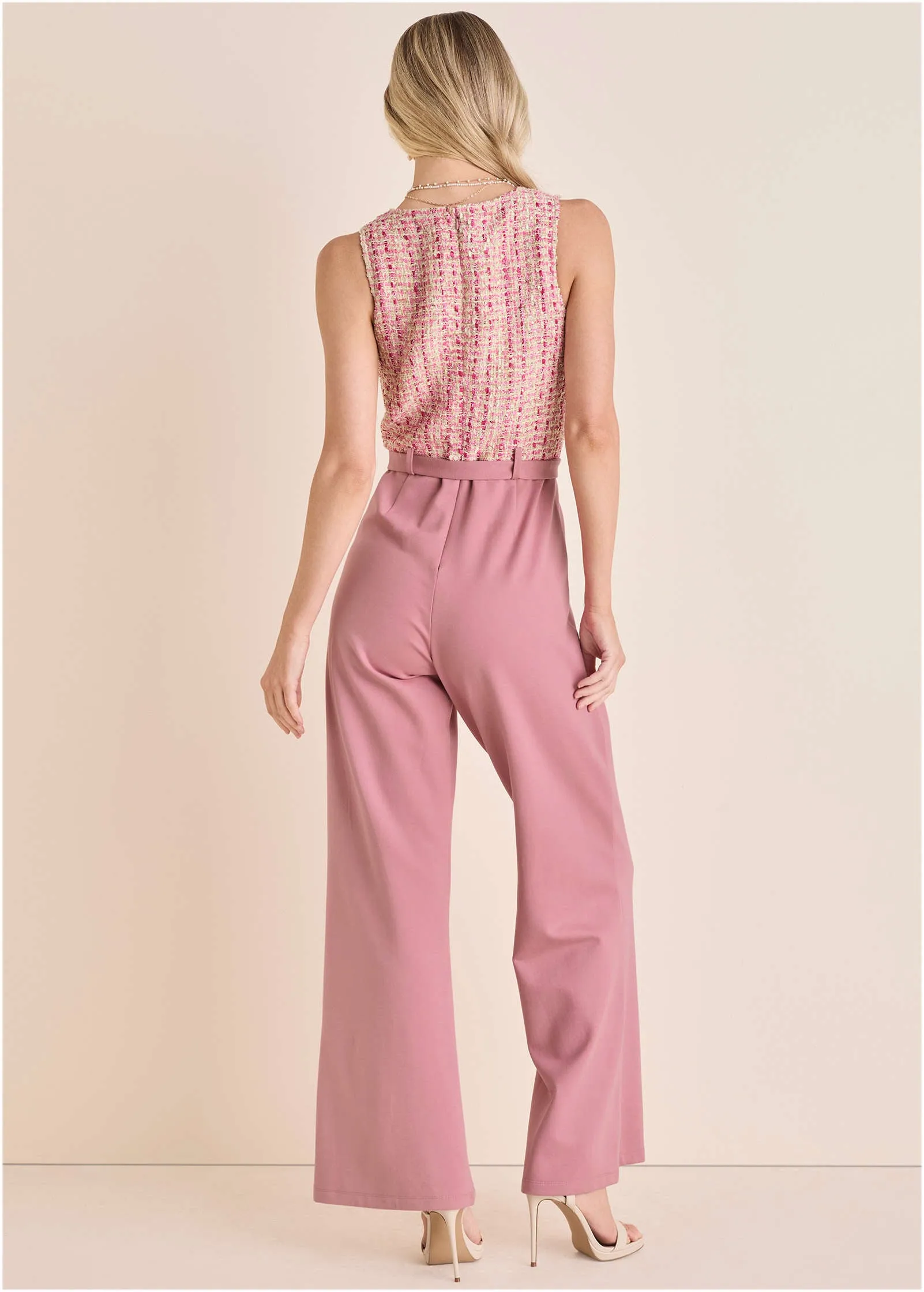 Tweed Belted Jumpsuit - Polignac sold by VENUS product image thumbnail 2