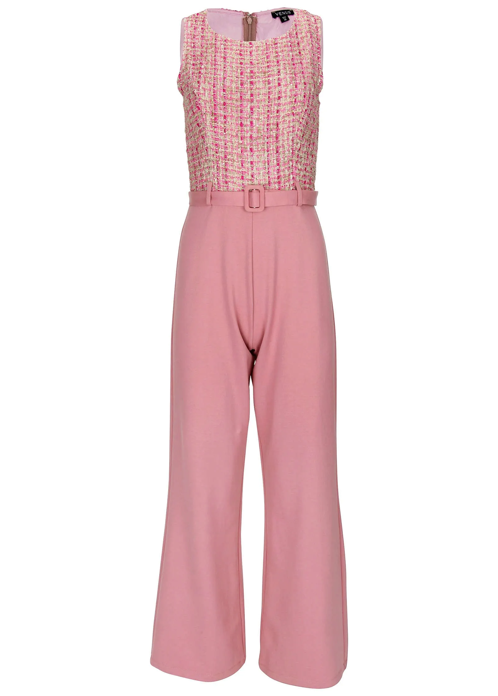 Tweed Belted Jumpsuit - Polignac sold by VENUS product image thumbnail 3