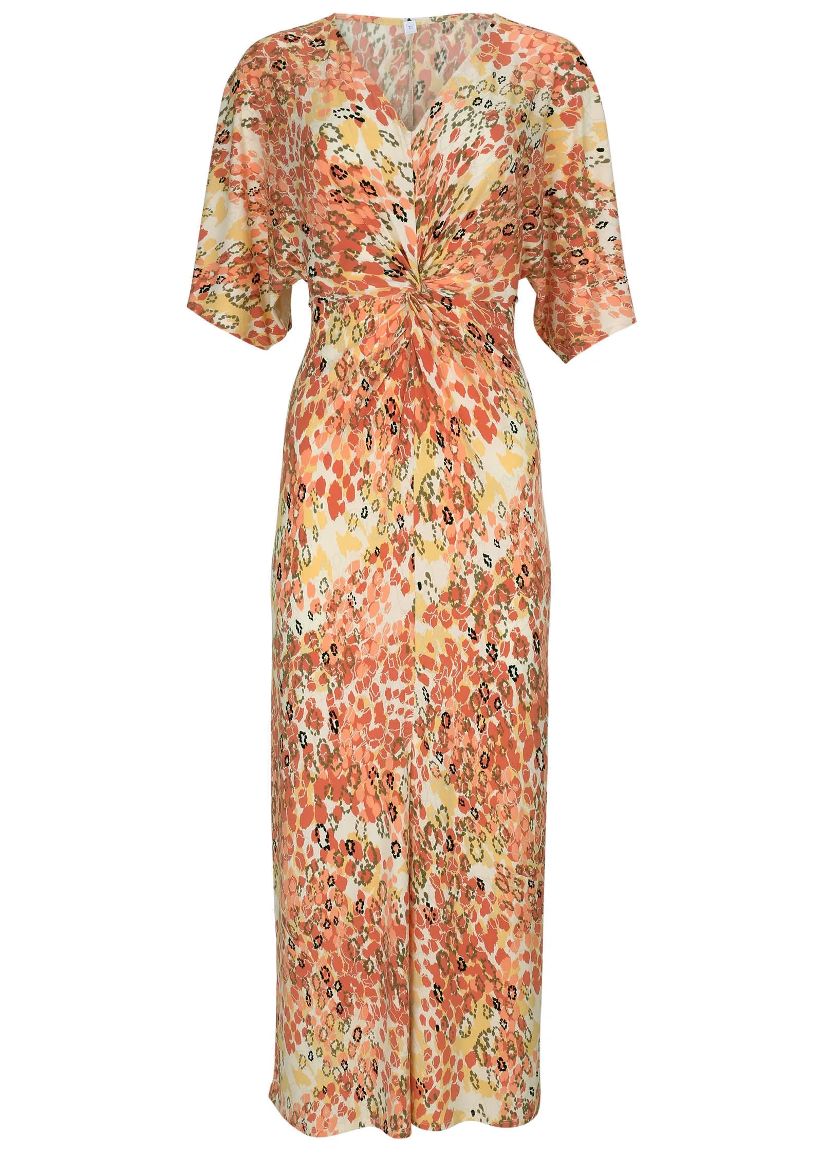 Twist Front Maxi Dress - Leopard Trail sold by VENUS product image thumbnail 2