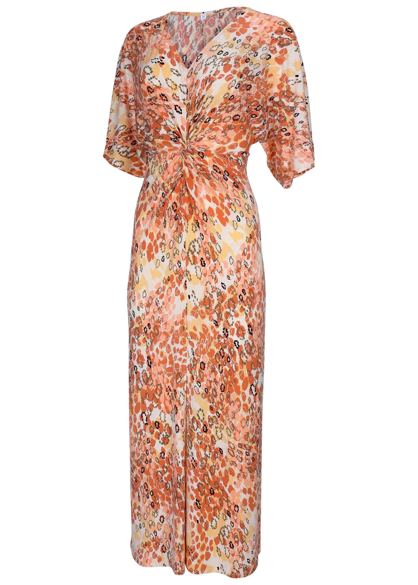 Twist Front Maxi Dress - Leopard Trail sold by VENUS product image thumbnail 4