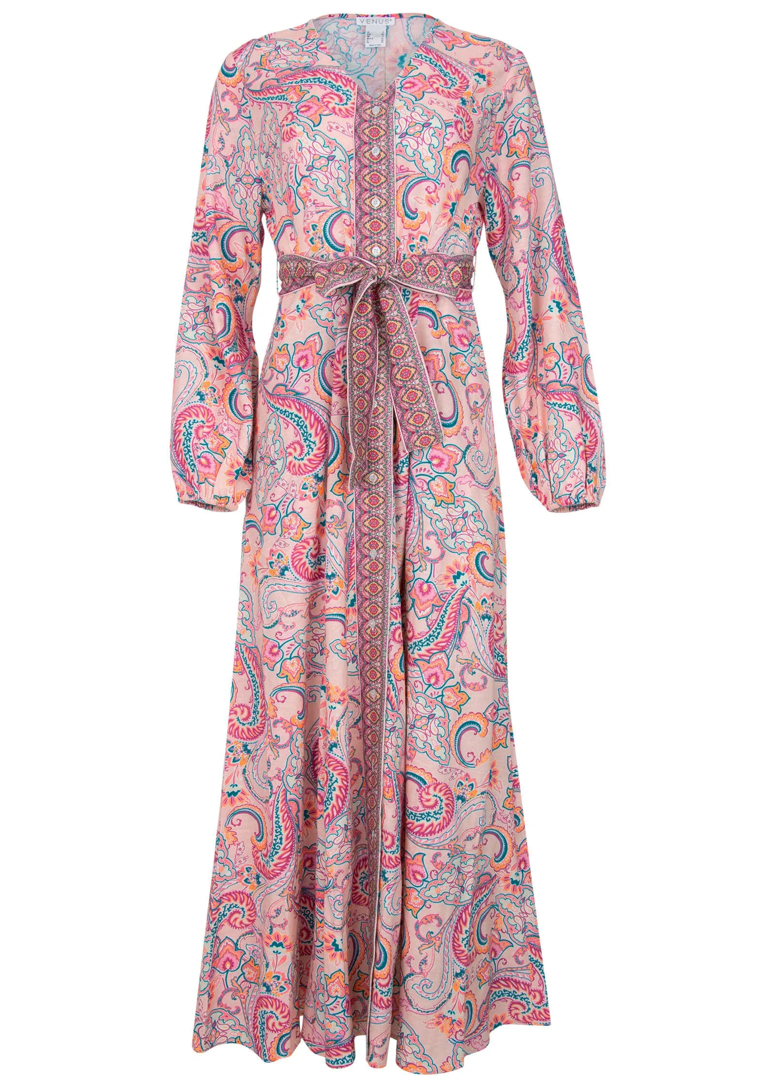 Tie-Waist Maxi Dress - Venetian Paisley sold by VENUS product image thumbnail 3
