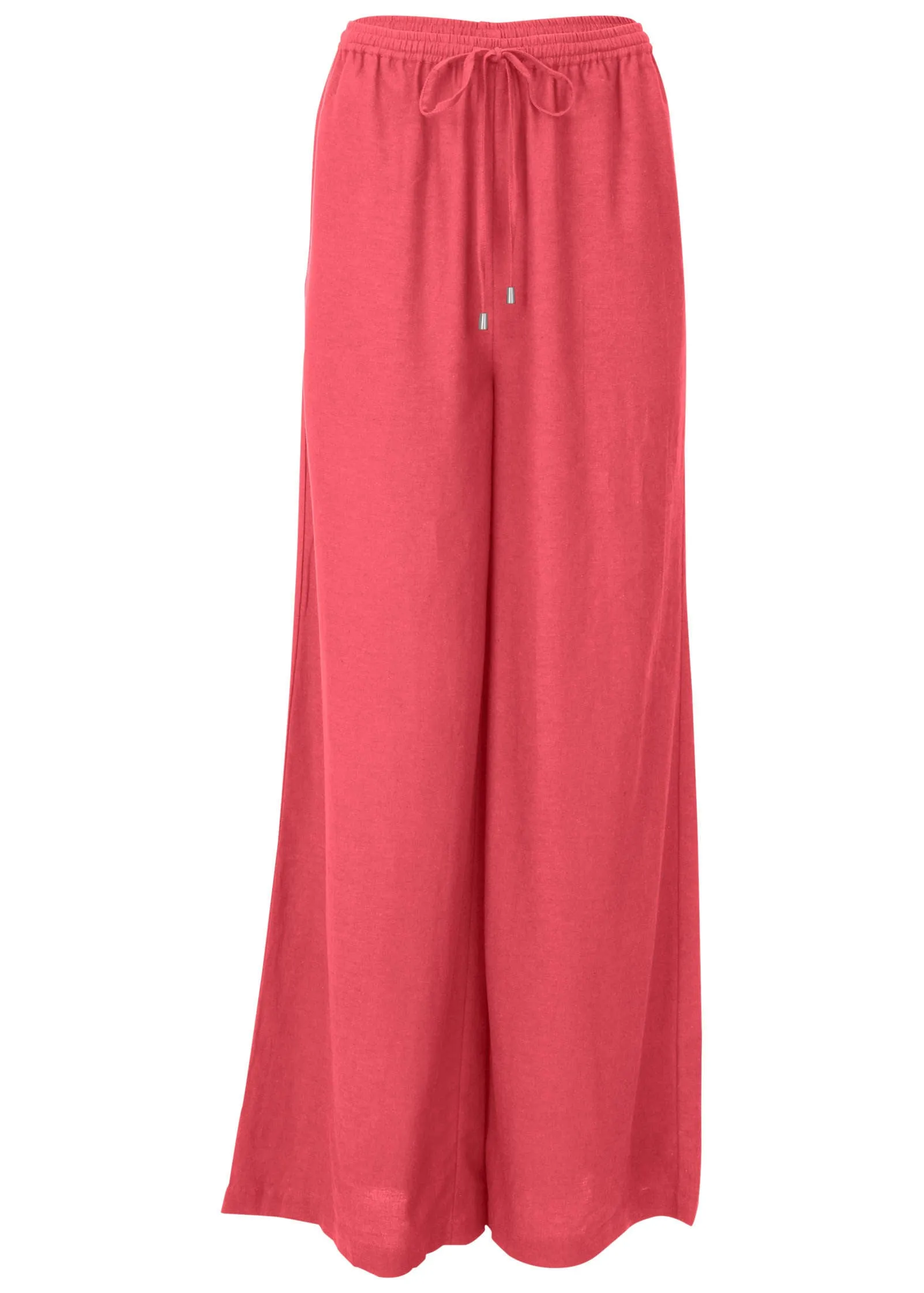 Linen Wide Leg Pant - Coral sold by VENUS product image thumbnail 5