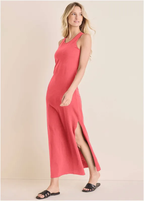 Tank Maxi Dress - Sugar Coral sold by VENUS