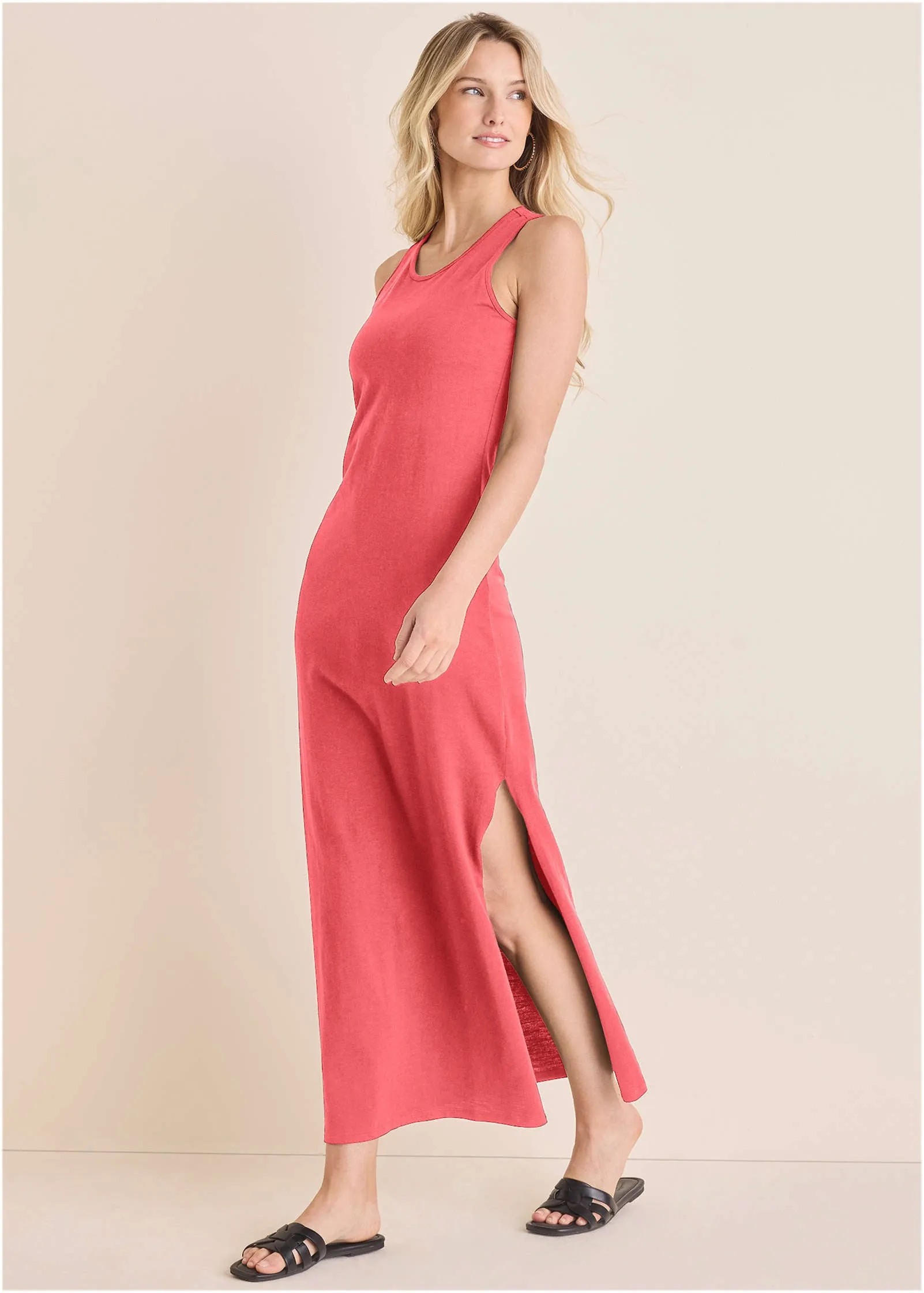 Tank Maxi Dress - Sugar Coral sold by VENUS