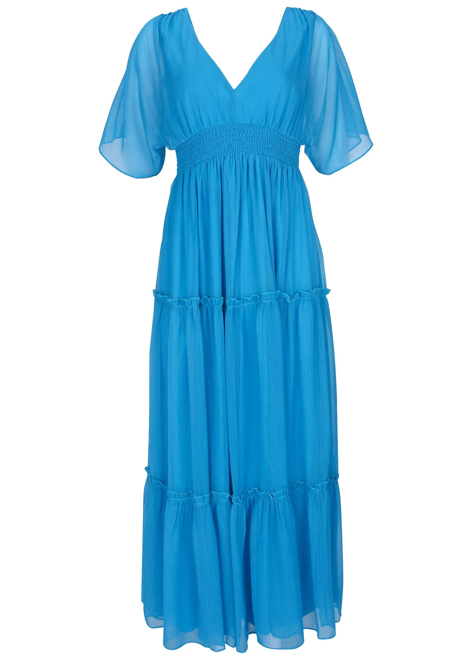 Flutter Sleeve Maxi Dress - Blue sold by VENUS product image thumbnail 3