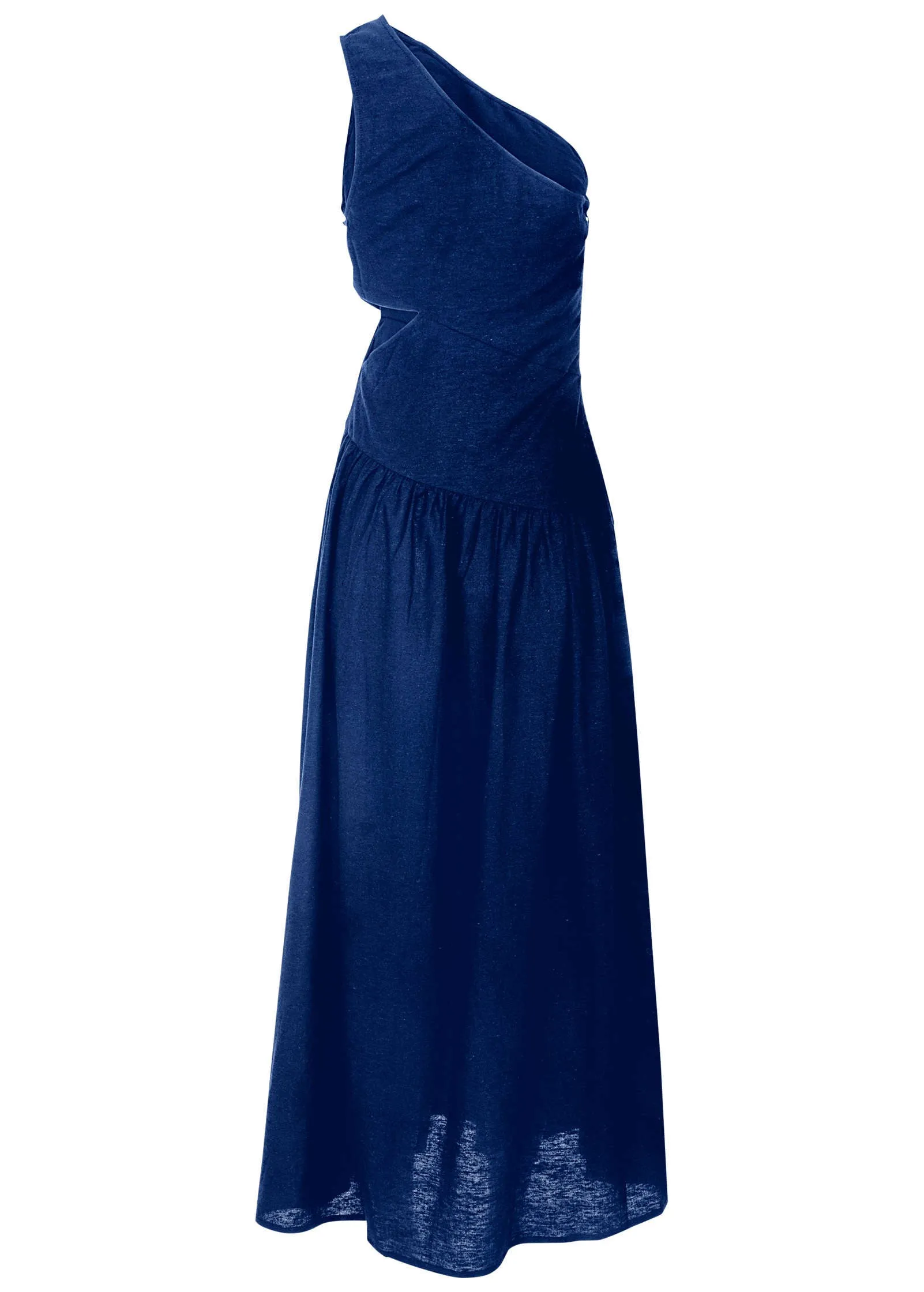 Linen Cutout Maxi Dress - Sodalite Blue sold by VENUS product image thumbnail 5