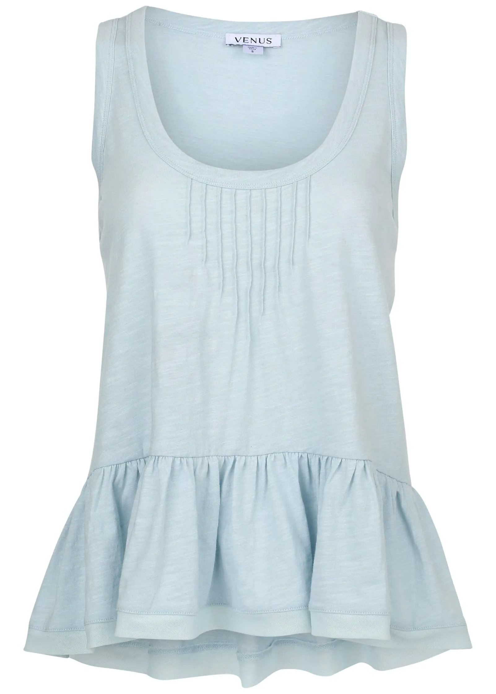Ruffle Hem Tank - Skywriting sold by VENUS product image thumbnail 2