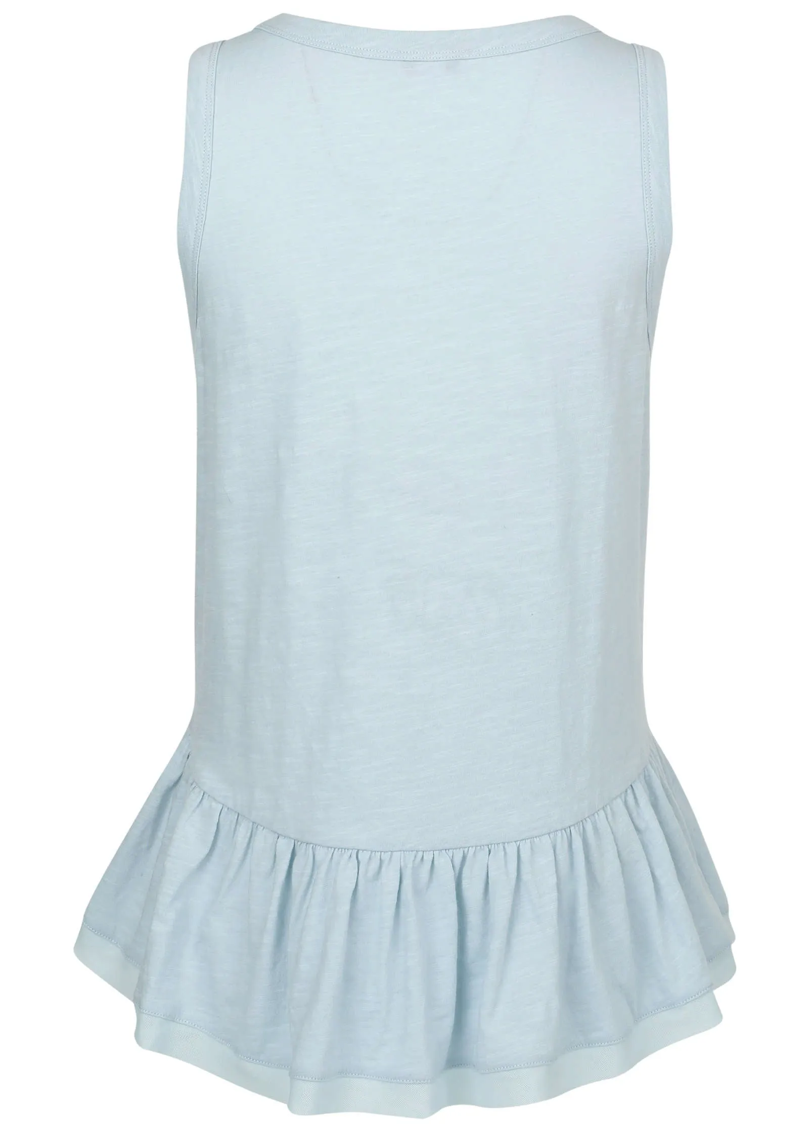 Ruffle Hem Tank - Skywriting sold by VENUS product image thumbnail 3