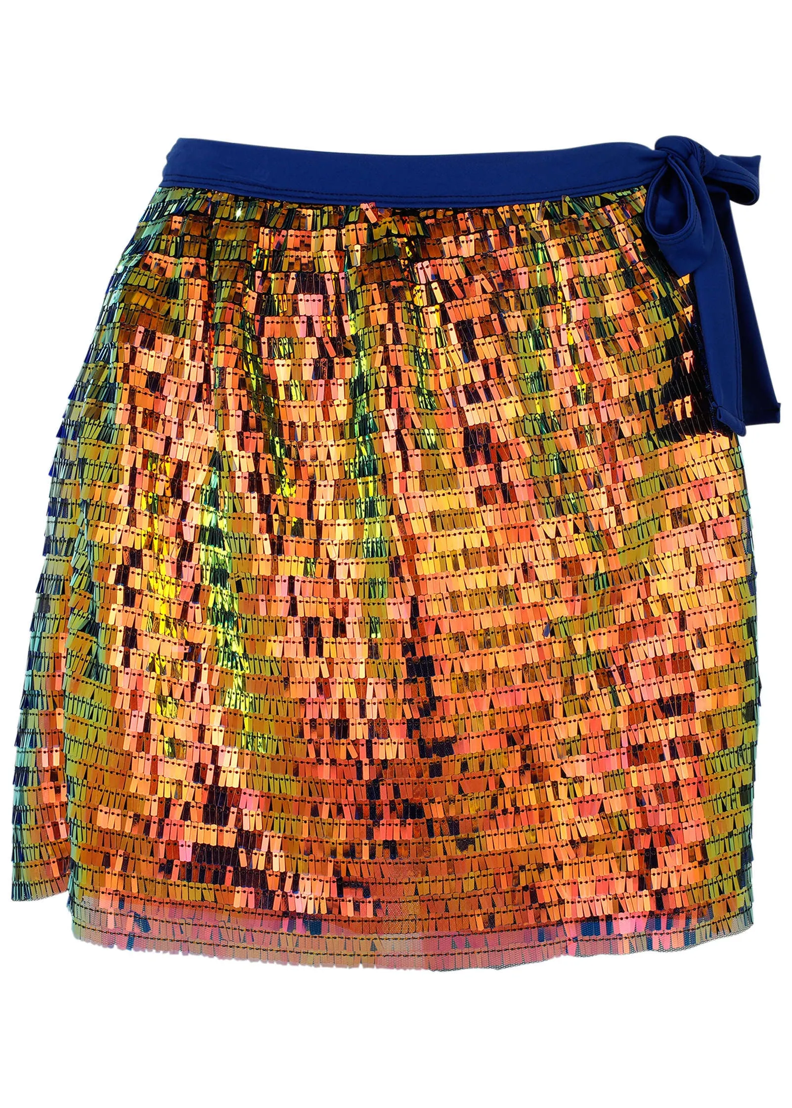 Glitz Cover-Up Wrap Skirt - Sea Green Multi sold by VENUS product image thumbnail 4