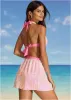 Glitz Cover-Up Wrap Skirt - Pink Multi sold by VENUS