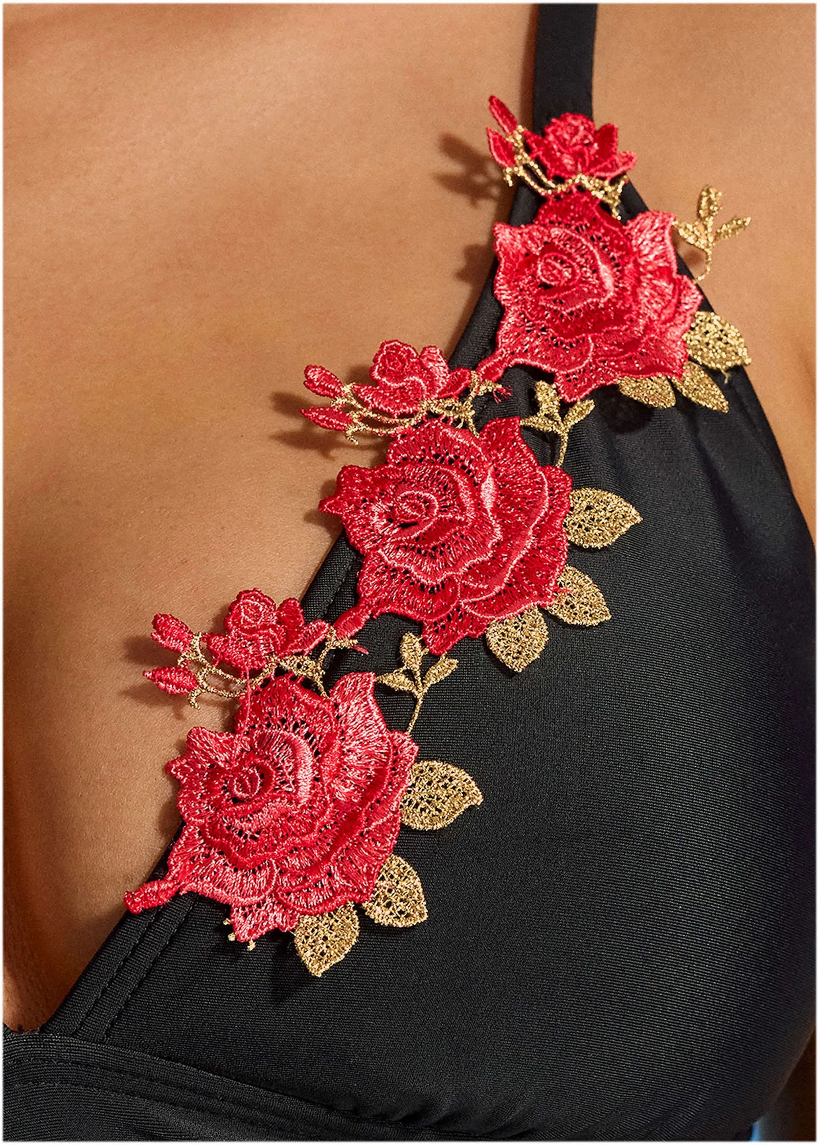 Fringe Detailed Trangle Top - Black sold by VENUS product image thumbnail 4