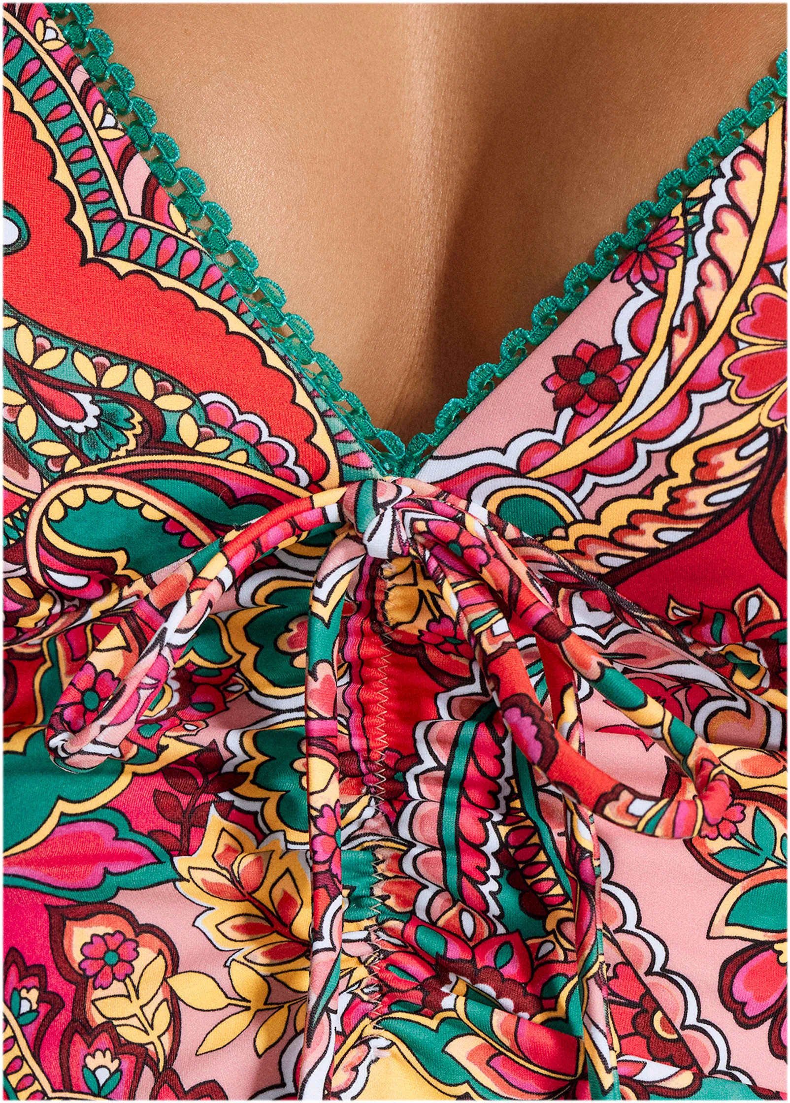 Sicily Halter Tankini Top - Indian Parade sold by VENUS product image thumbnail 3