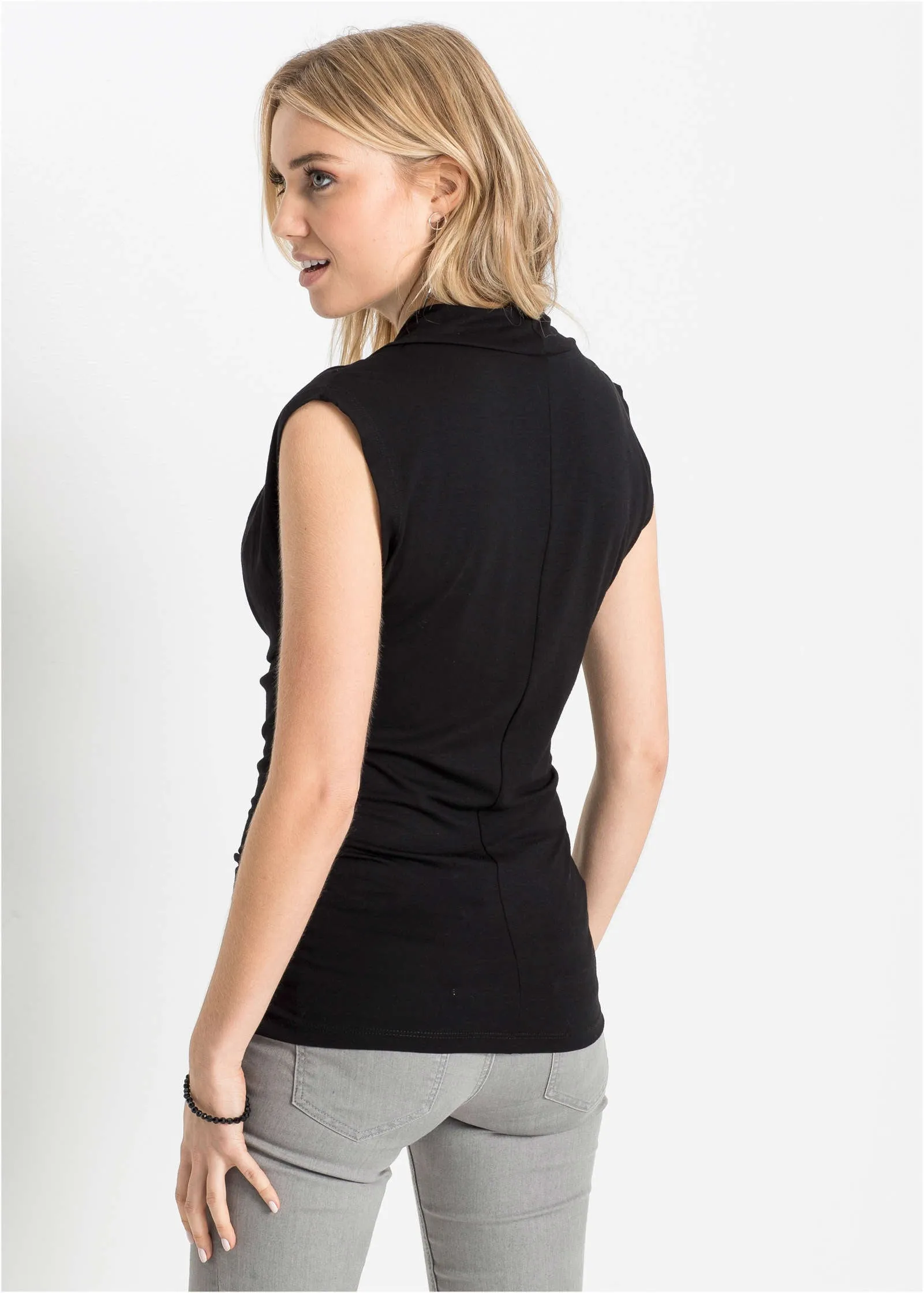 Cowl Neck Top - Black sold by VENUS product image thumbnail 3