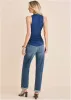 Button Front Tank - Sodalite Blue sold by VENUS