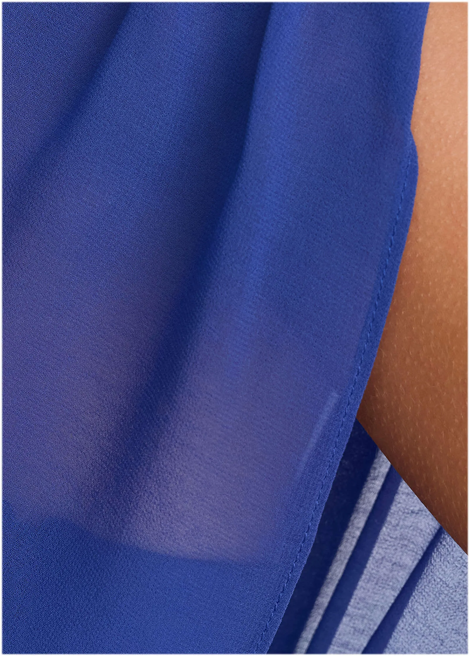 Chiffon Draped Tank - Sodalite Blue sold by VENUS product image thumbnail 4