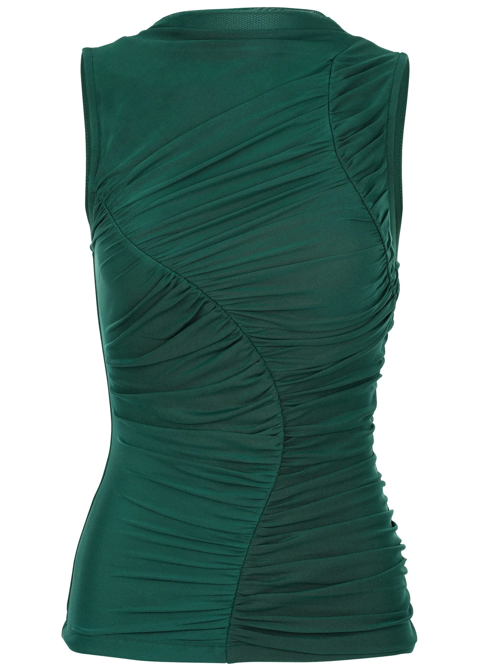 Ruched Mesh Top - Tropical Green sold by VENUS product image thumbnail 2