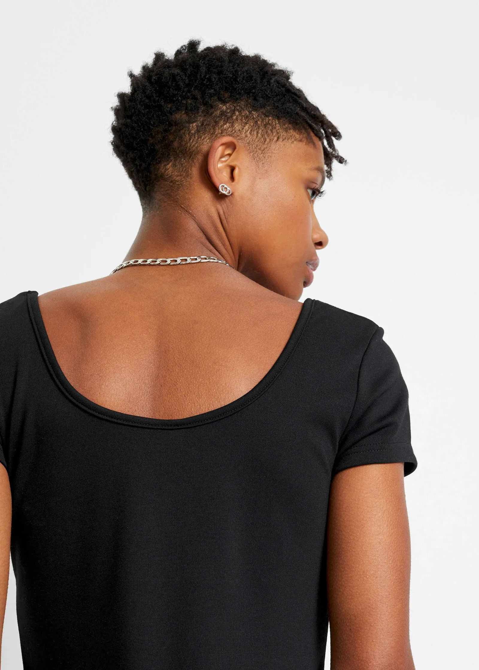 Fitted Jersey Top - Black sold by VENUS product image thumbnail 5