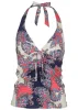 Sicily Halter Tankini Top - Paisley Foulard sold by VENUS