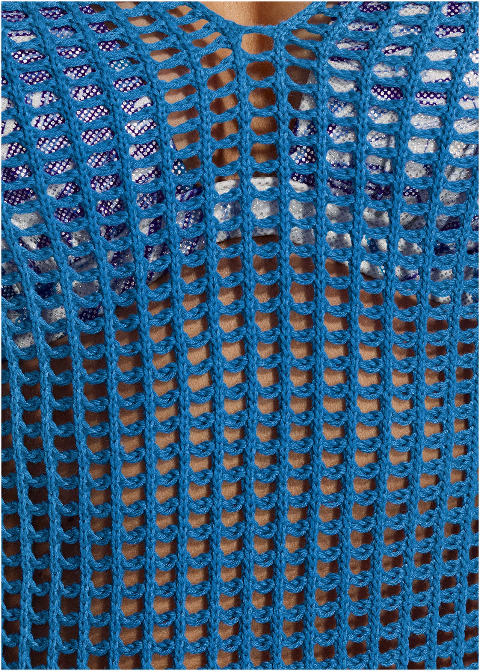 Crochet Cover-Up Dress - Azure Blue sold by VENUS product image thumbnail 3