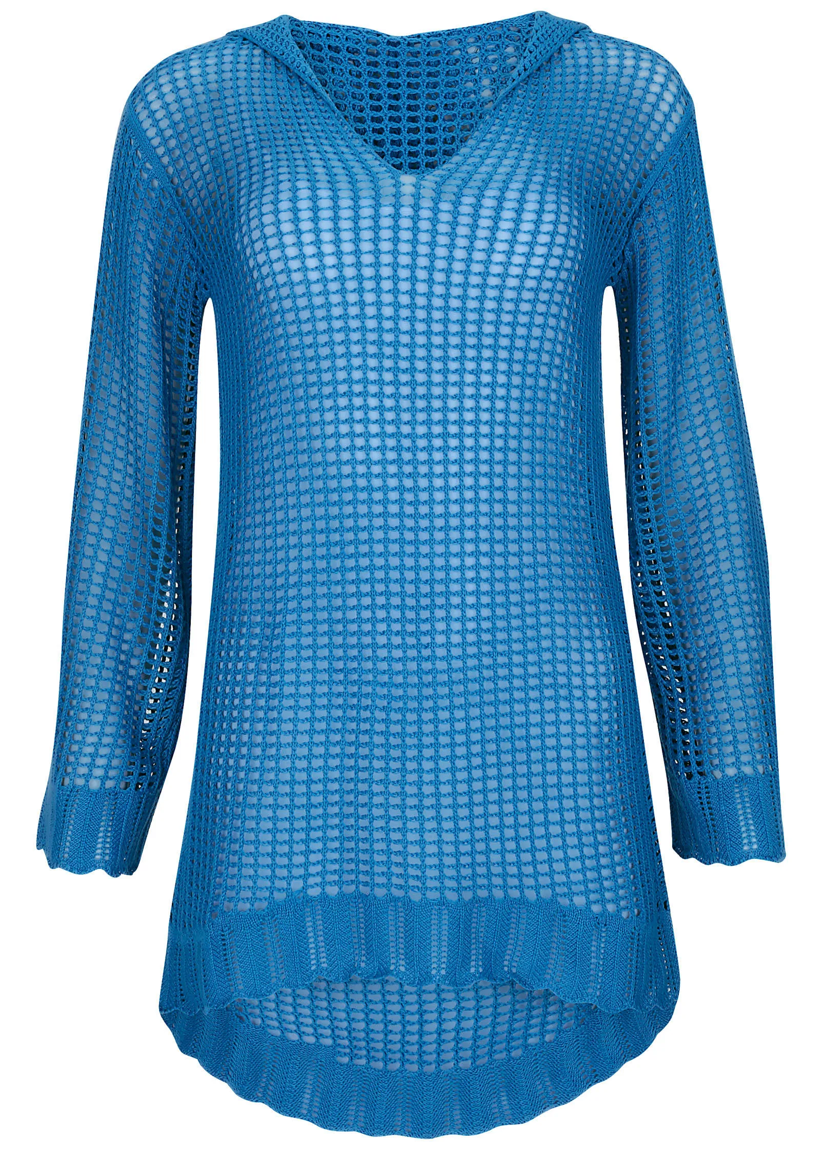 Crochet Cover-Up Dress - Azure Blue sold by VENUS product image thumbnail 4