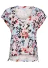 Scoop Neck Tee - Gouache Leopard Multi sold by VENUS