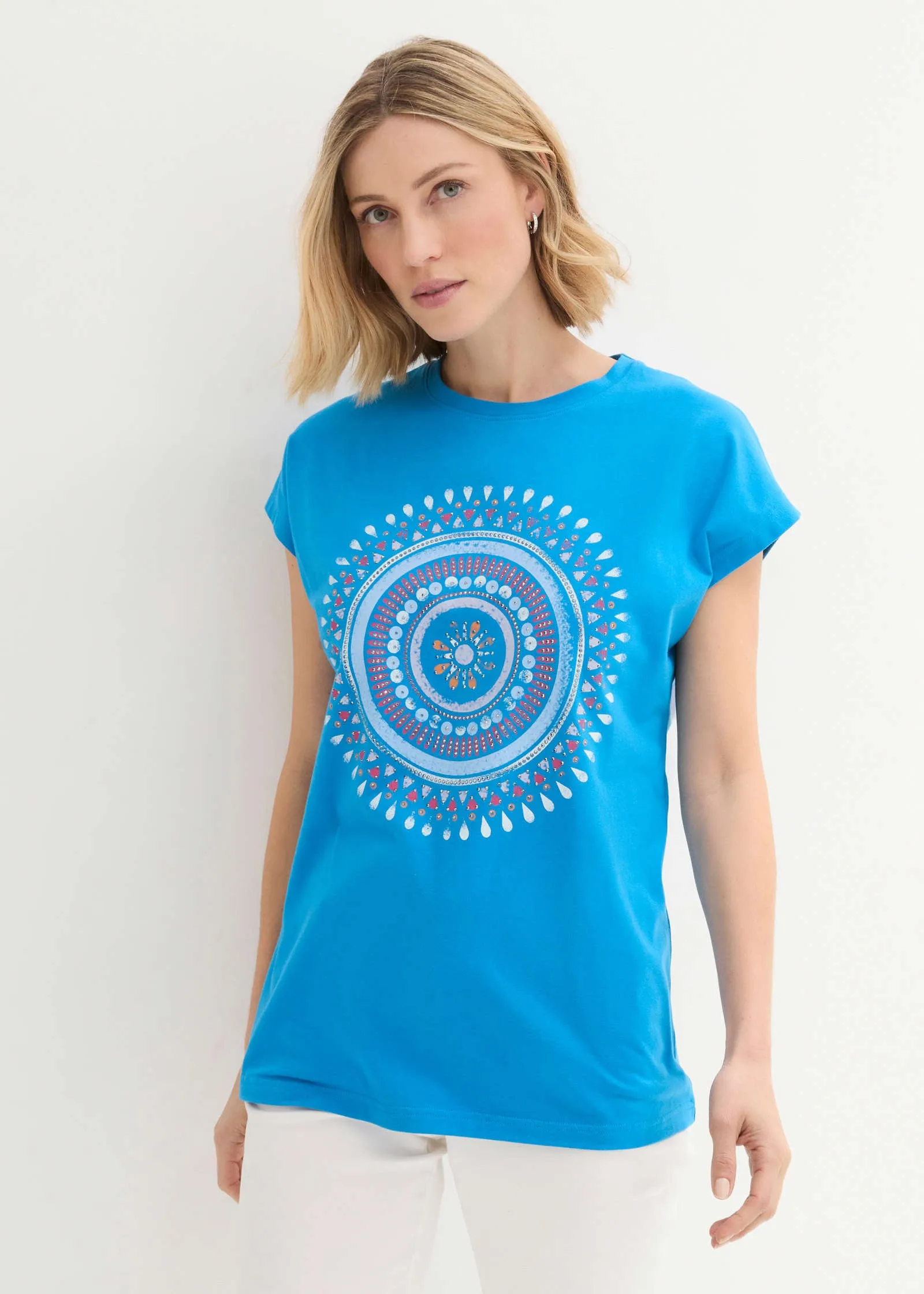 Mandala Print T-Shirt - Blue Multi sold by VENUS product image thumbnail 2