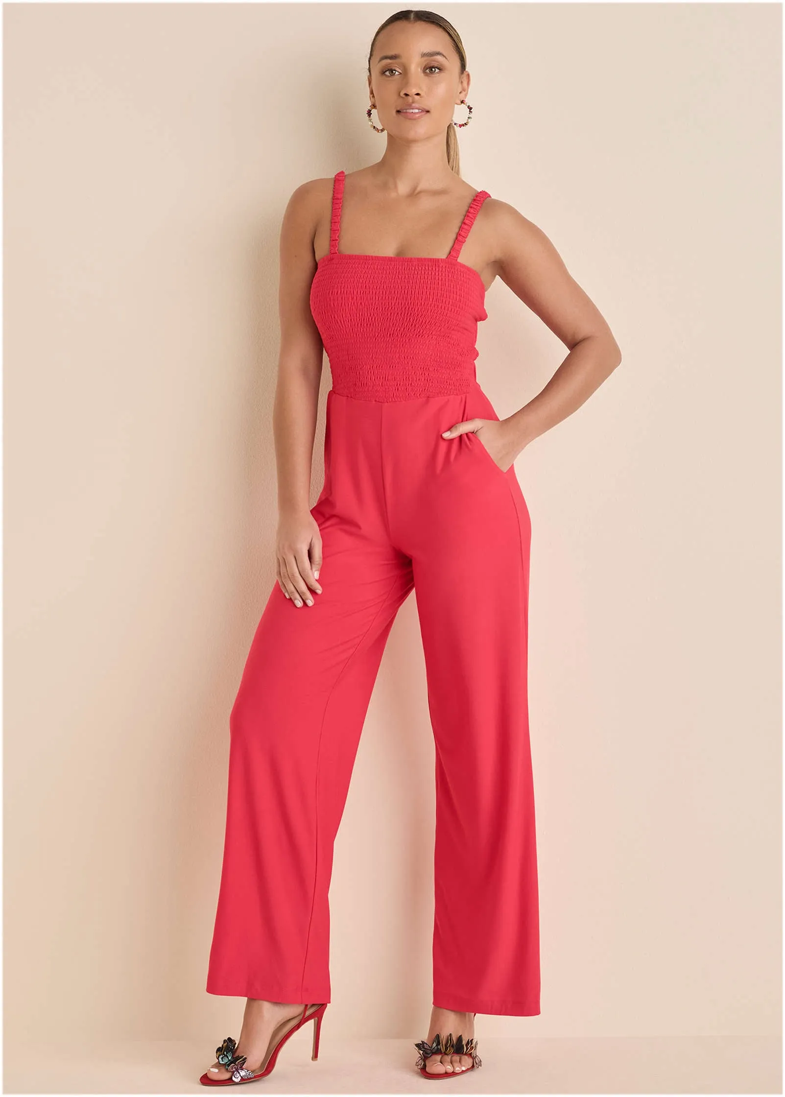 Smocked Jumpsuit - Azalea sold by VENUS