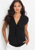 Knotted T-Shirt - Black sold by VENUS