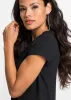 Knotted T-Shirt - Black sold by VENUS