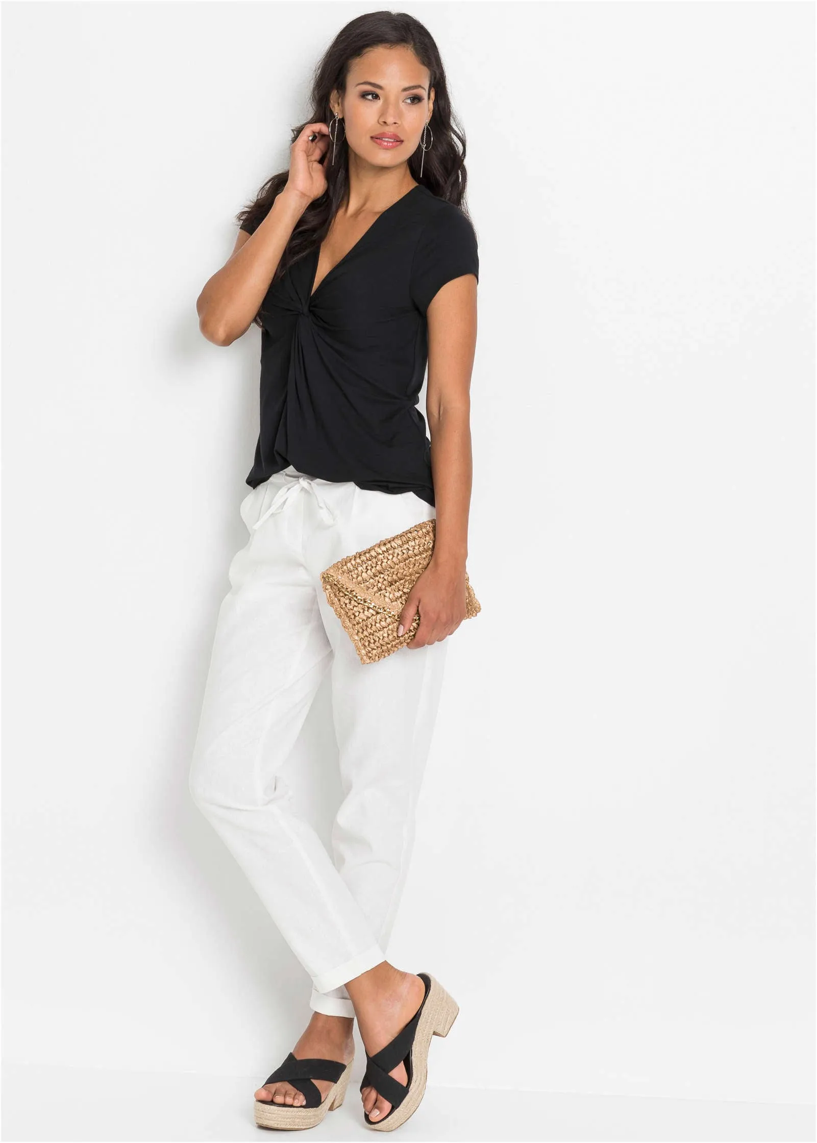 Knotted T-Shirt - Black sold by VENUS product image thumbnail 2