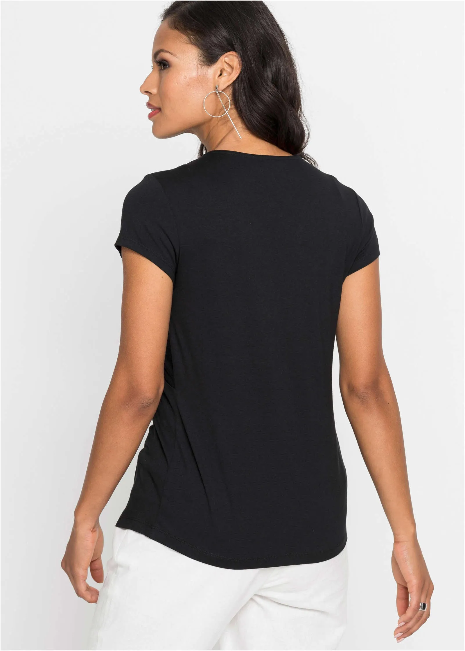 Knotted T-Shirt - Black sold by VENUS product image thumbnail 3