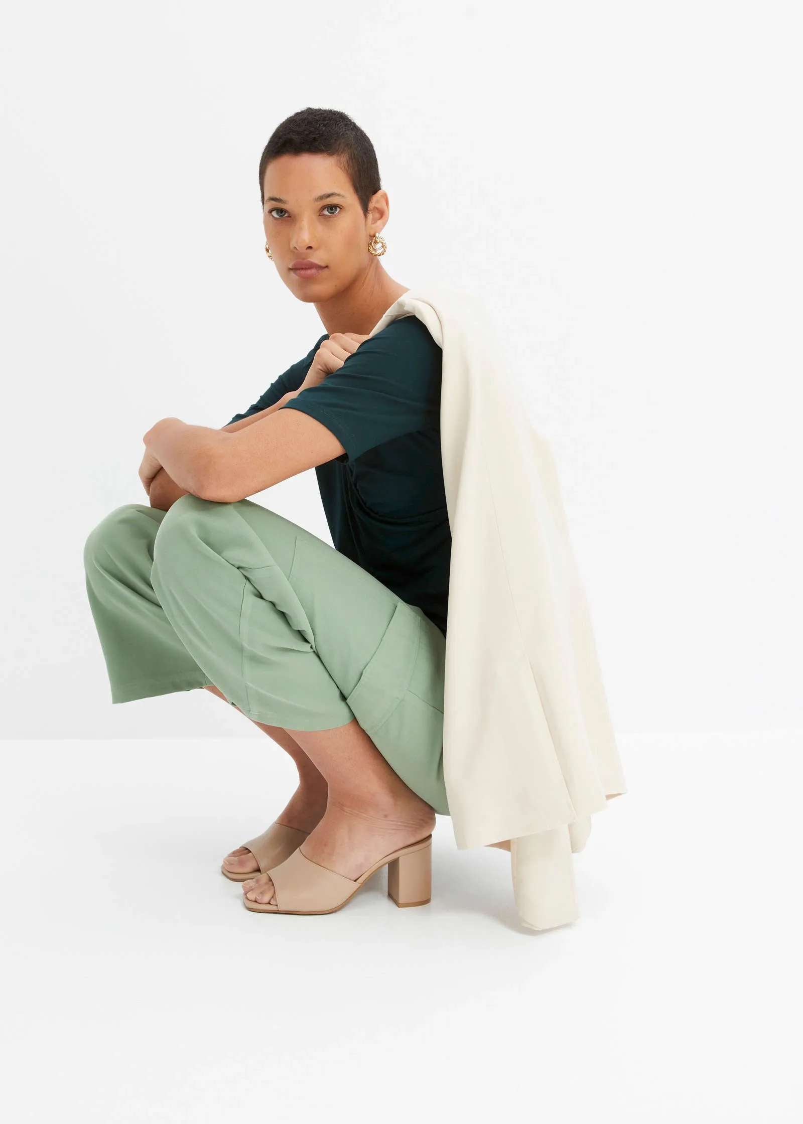 Wrap Jersey Top - Green sold by VENUS product image thumbnail 4