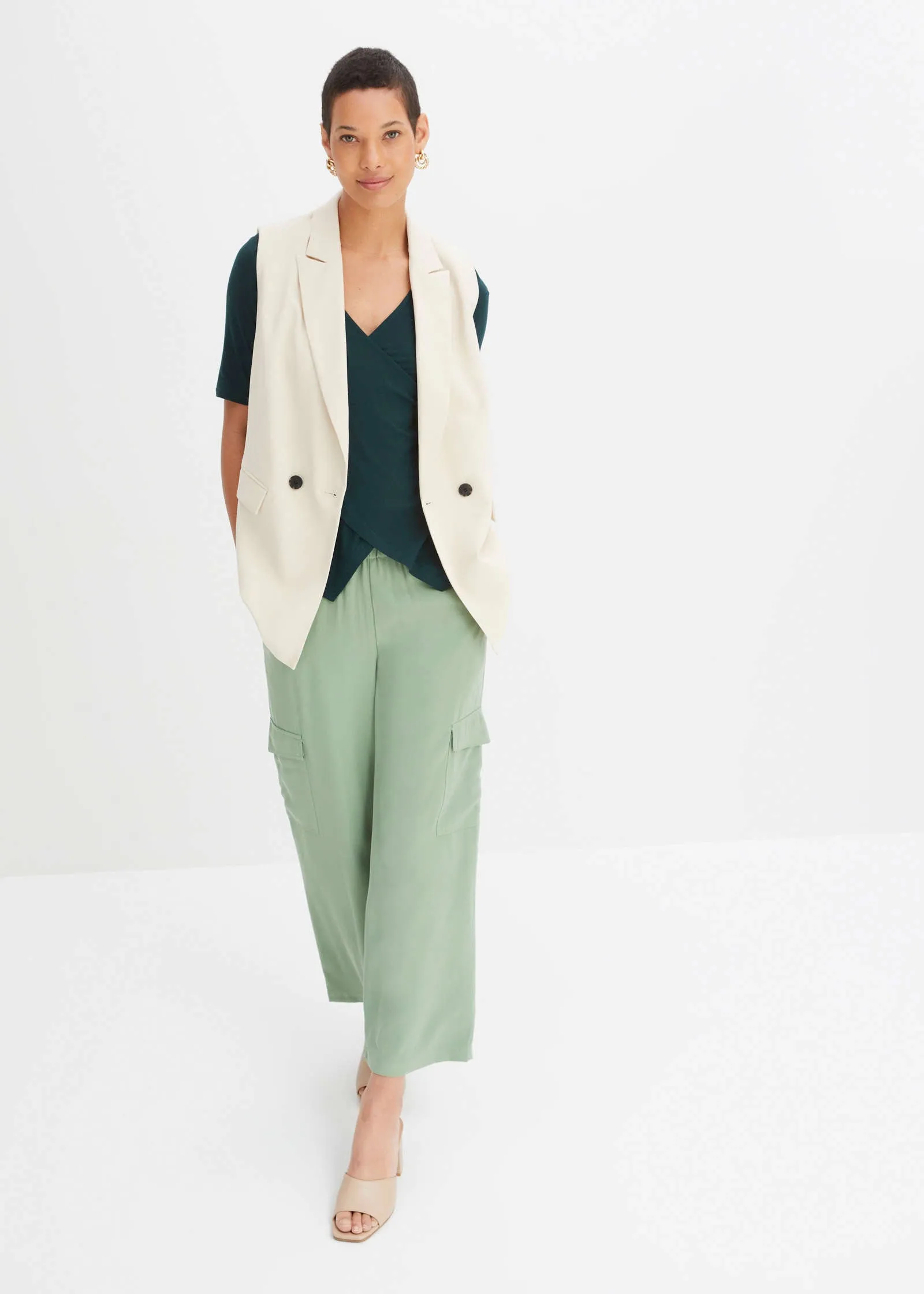 Wrap Jersey Top - Green sold by VENUS product image thumbnail 2