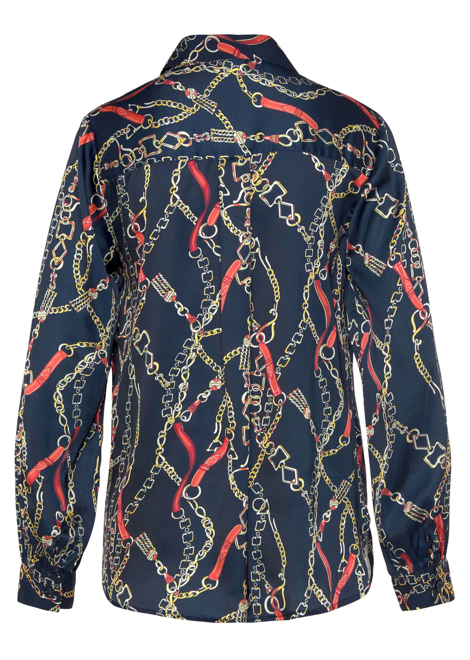 Button Down Blouse - Navy Multi sold by VENUS product image thumbnail 3