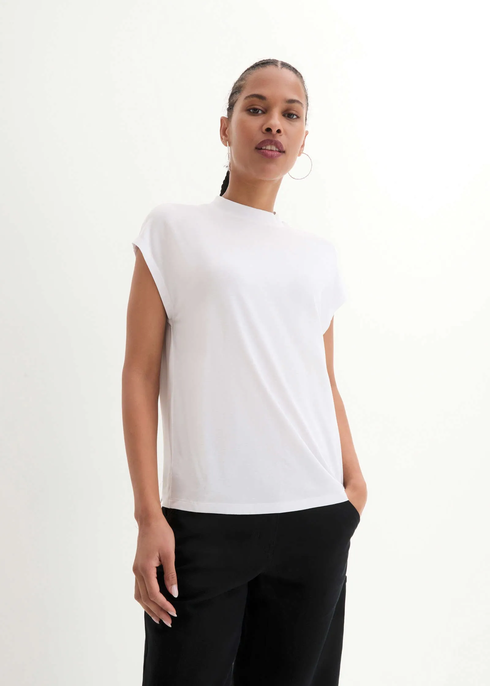 Crew Neck T-Shirt - White sold by VENUS product image thumbnail 4