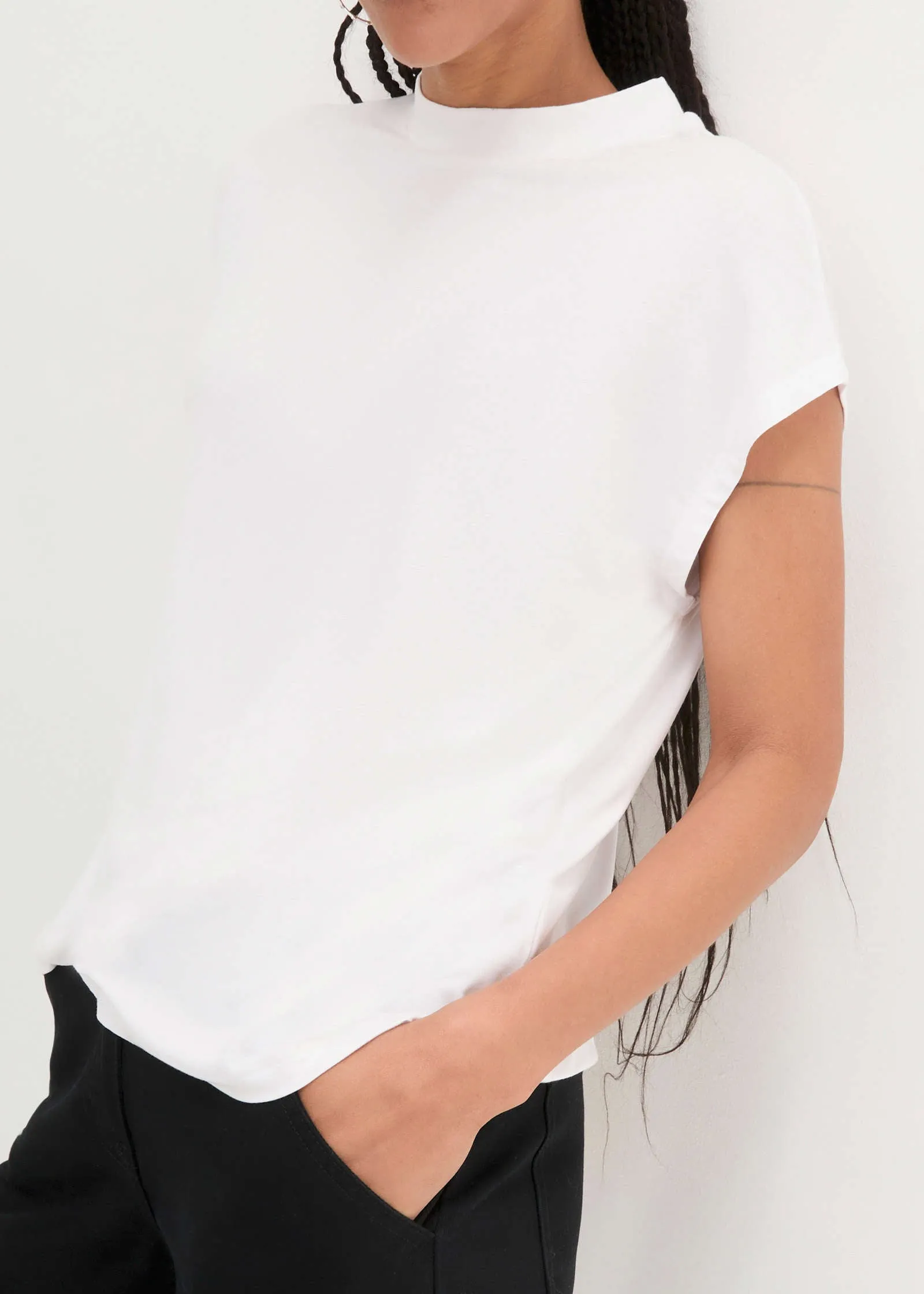 Crew Neck T-Shirt - White sold by VENUS product image thumbnail 5