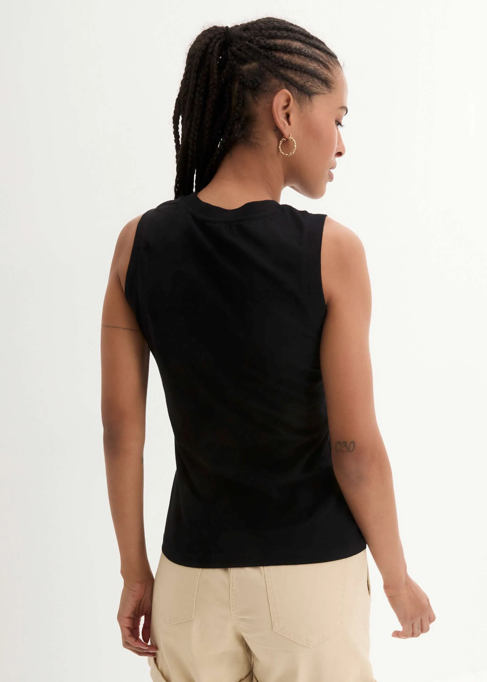 Crew Neck Tank - Black sold by VENUS product image thumbnail 3