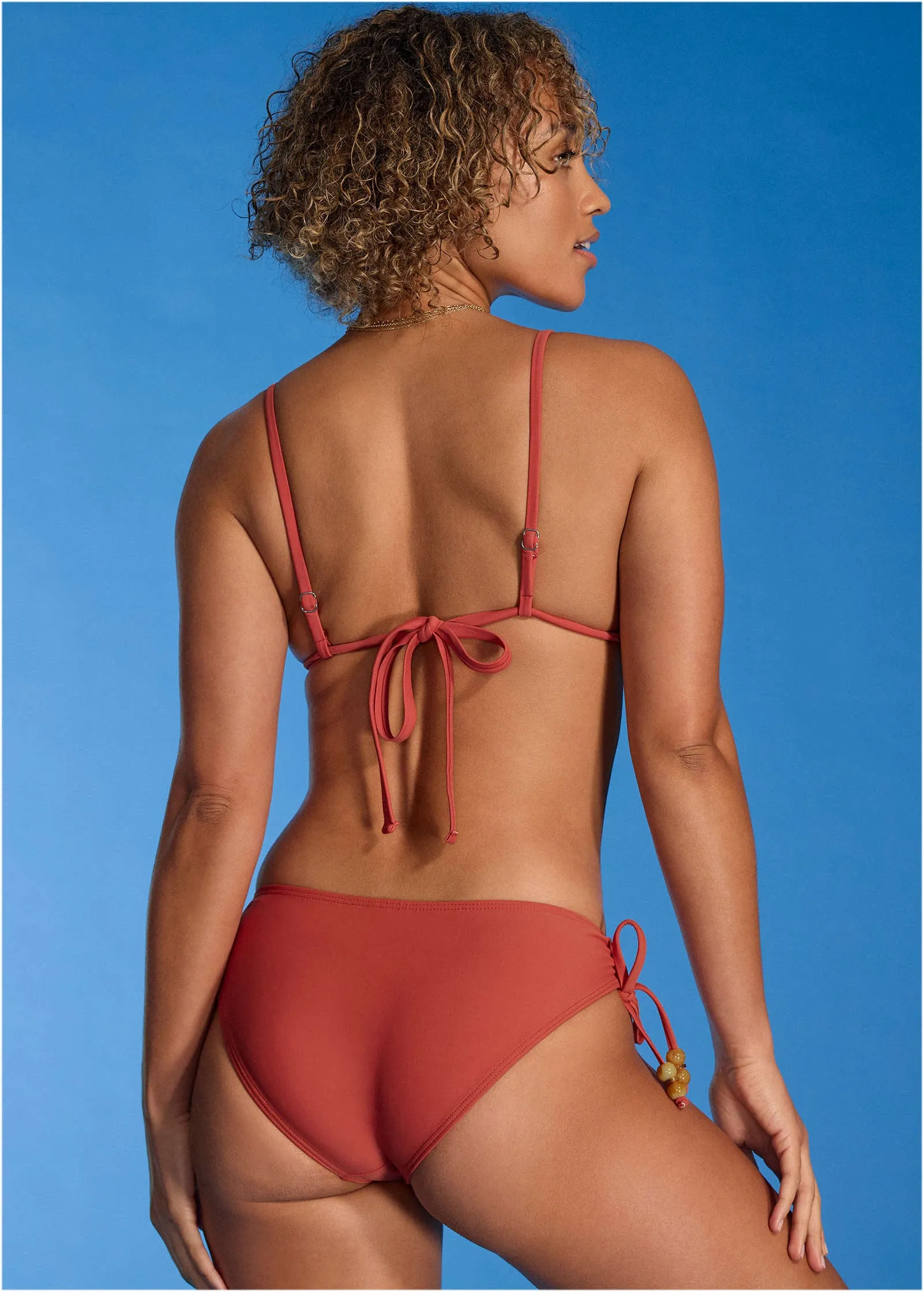 Beaded Triangle Top - Cranberry sold by VENUS product image thumbnail 2